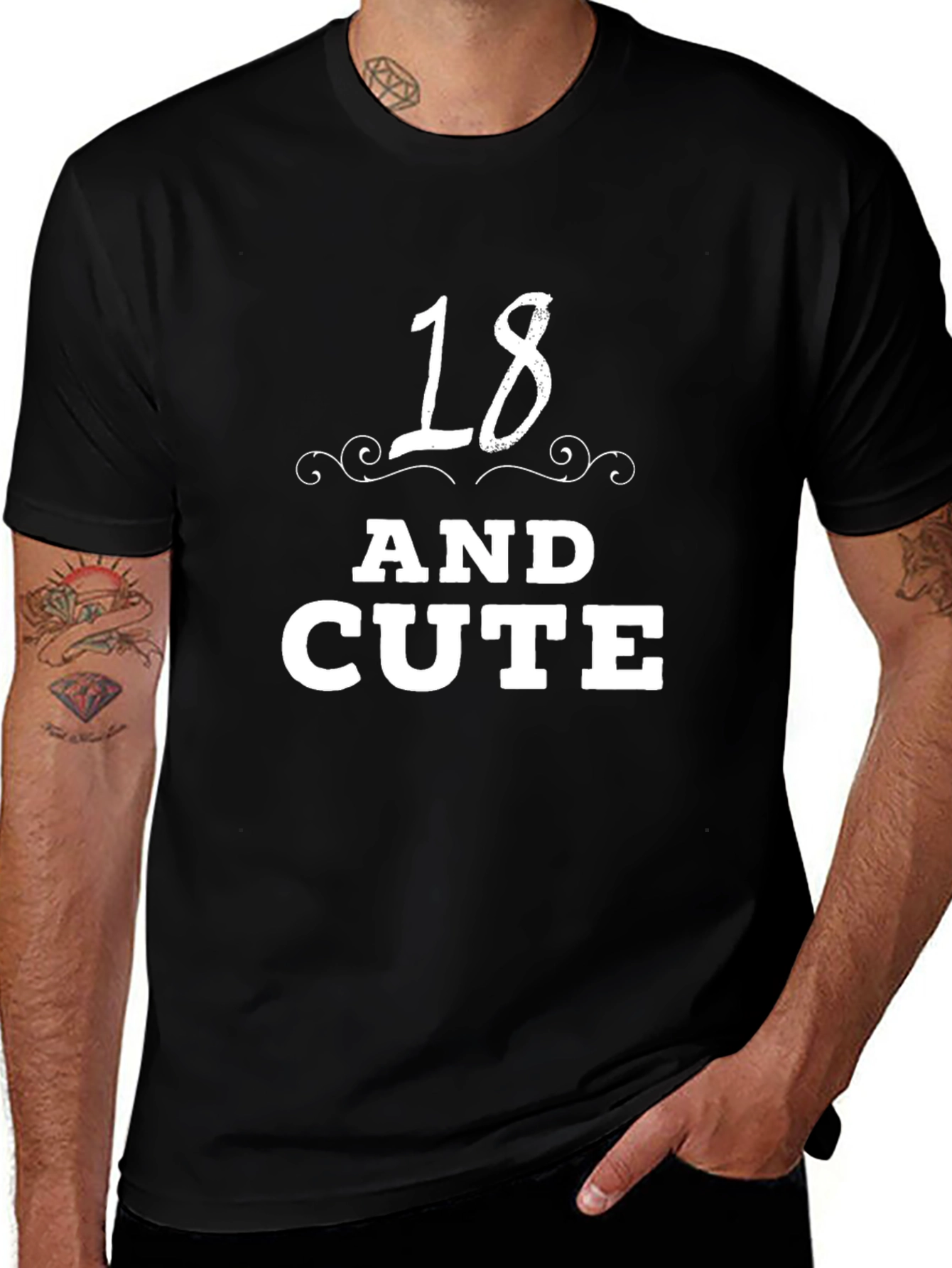 Variant 10 of 18 and Cute Black T-Shirt - Birthday Gift