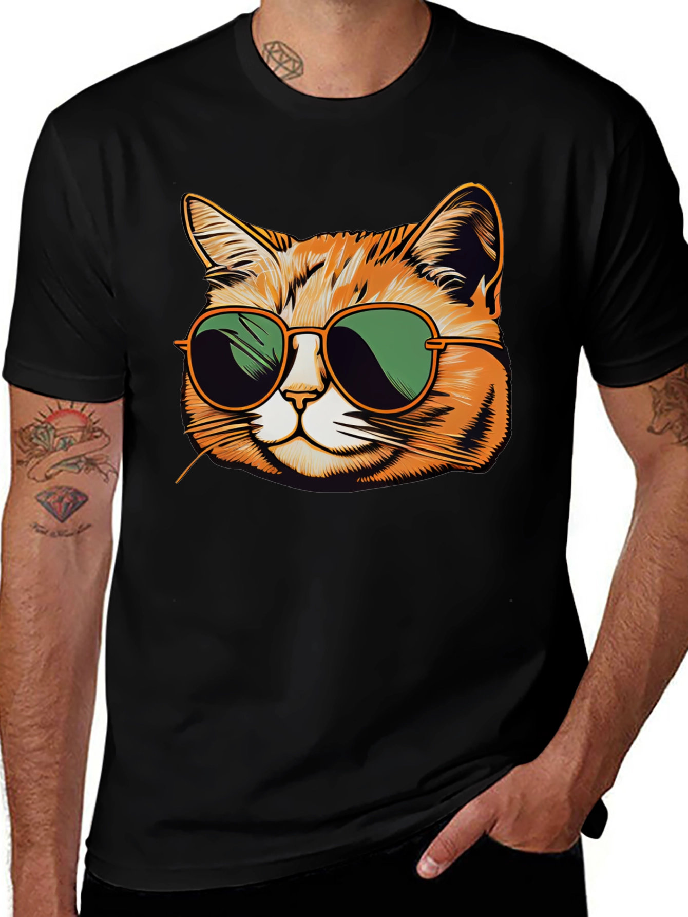 Variant 16 of Cool Cat Graphic T-Shirt