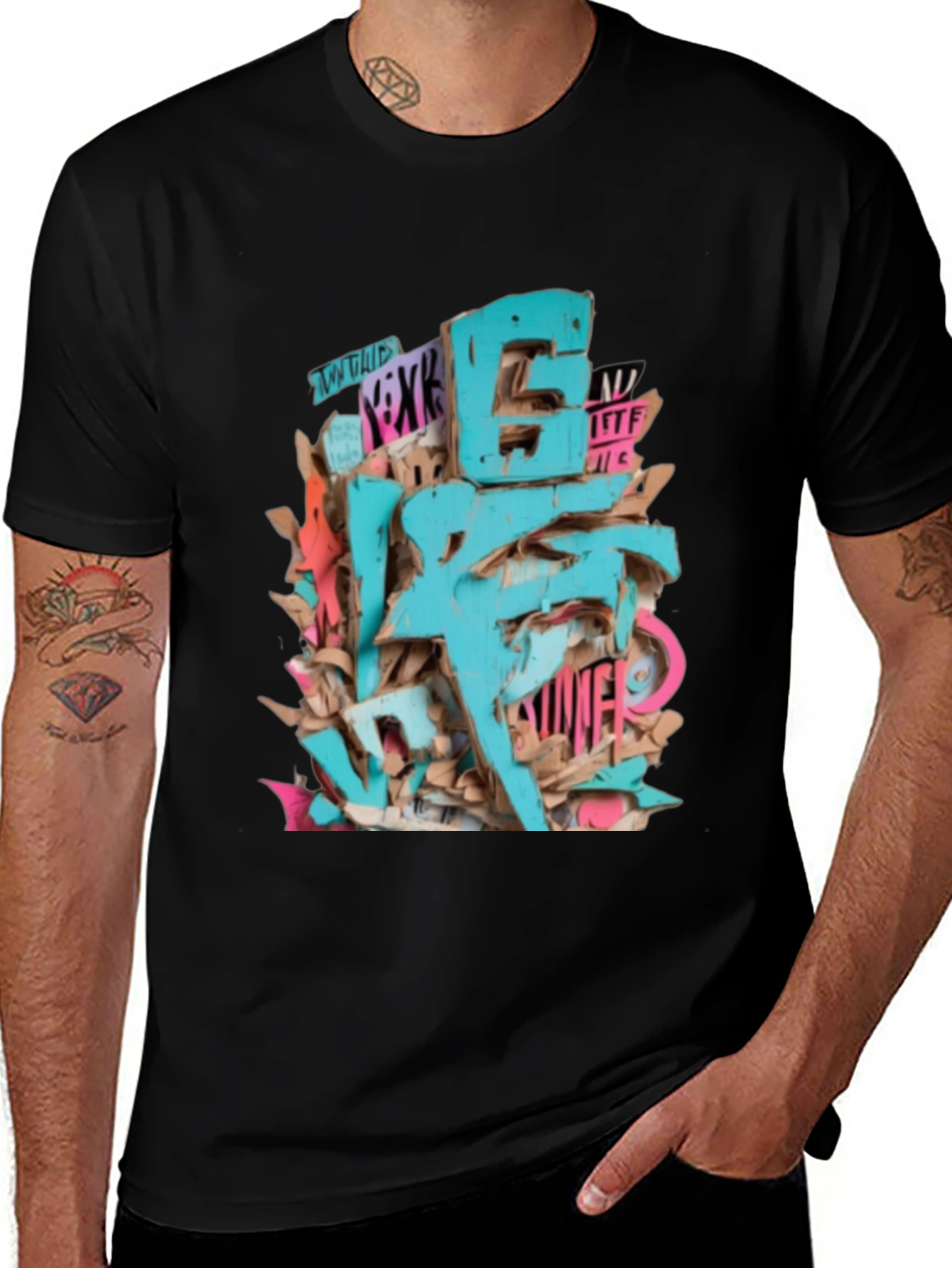 Variant 16 of Urban Art Tee - Abstract Graphic Design