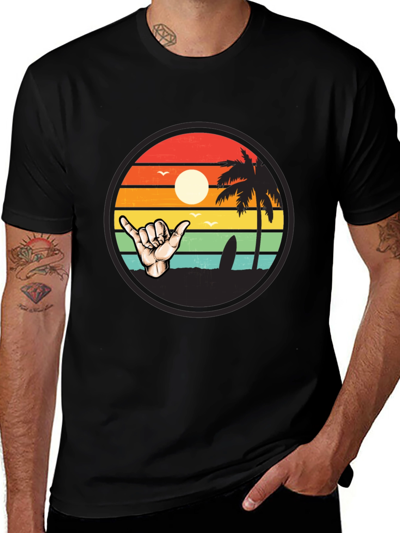 Variant 22 of Surf Shaka Graphic Tee - Island Vibes