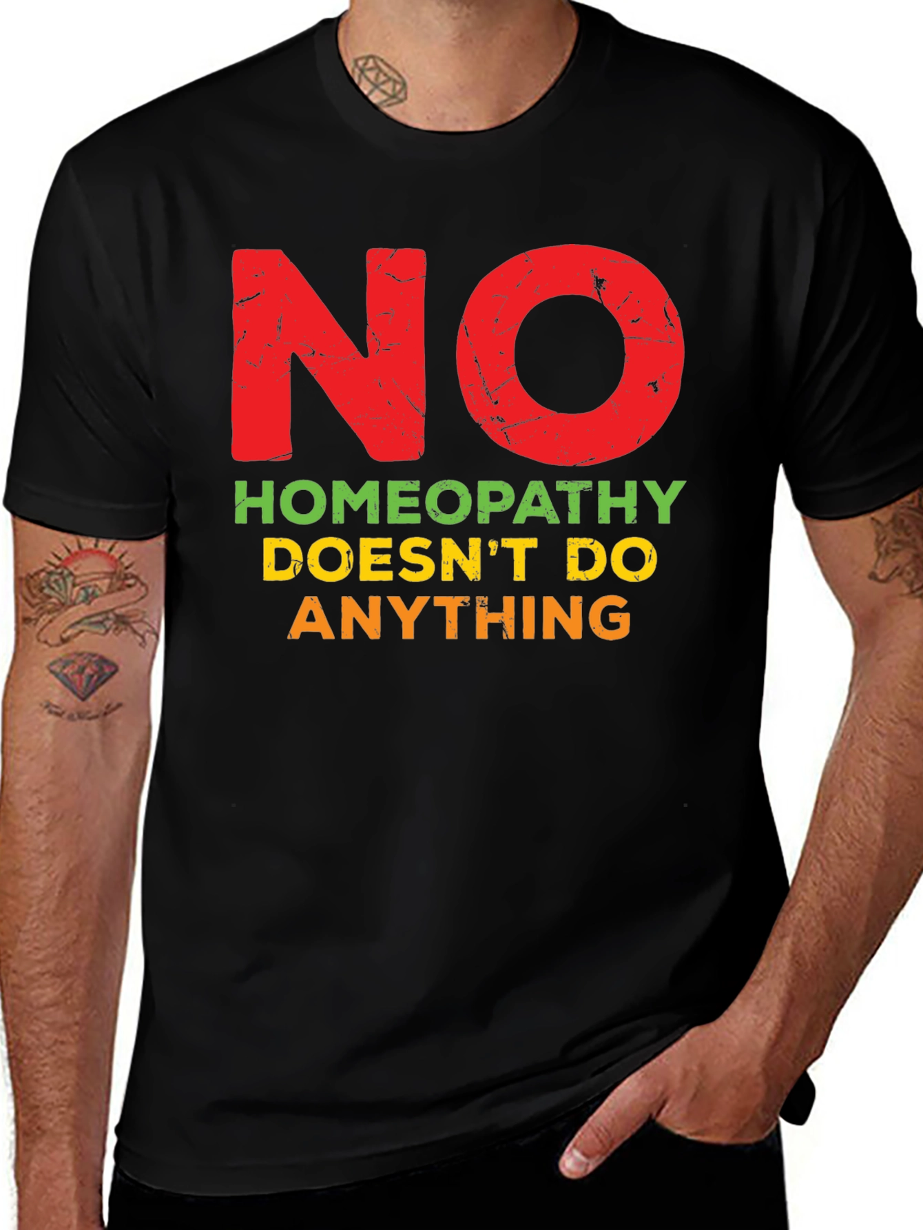 Variant 6 of Homeopathy Doesn't Do Anything T-Shirt