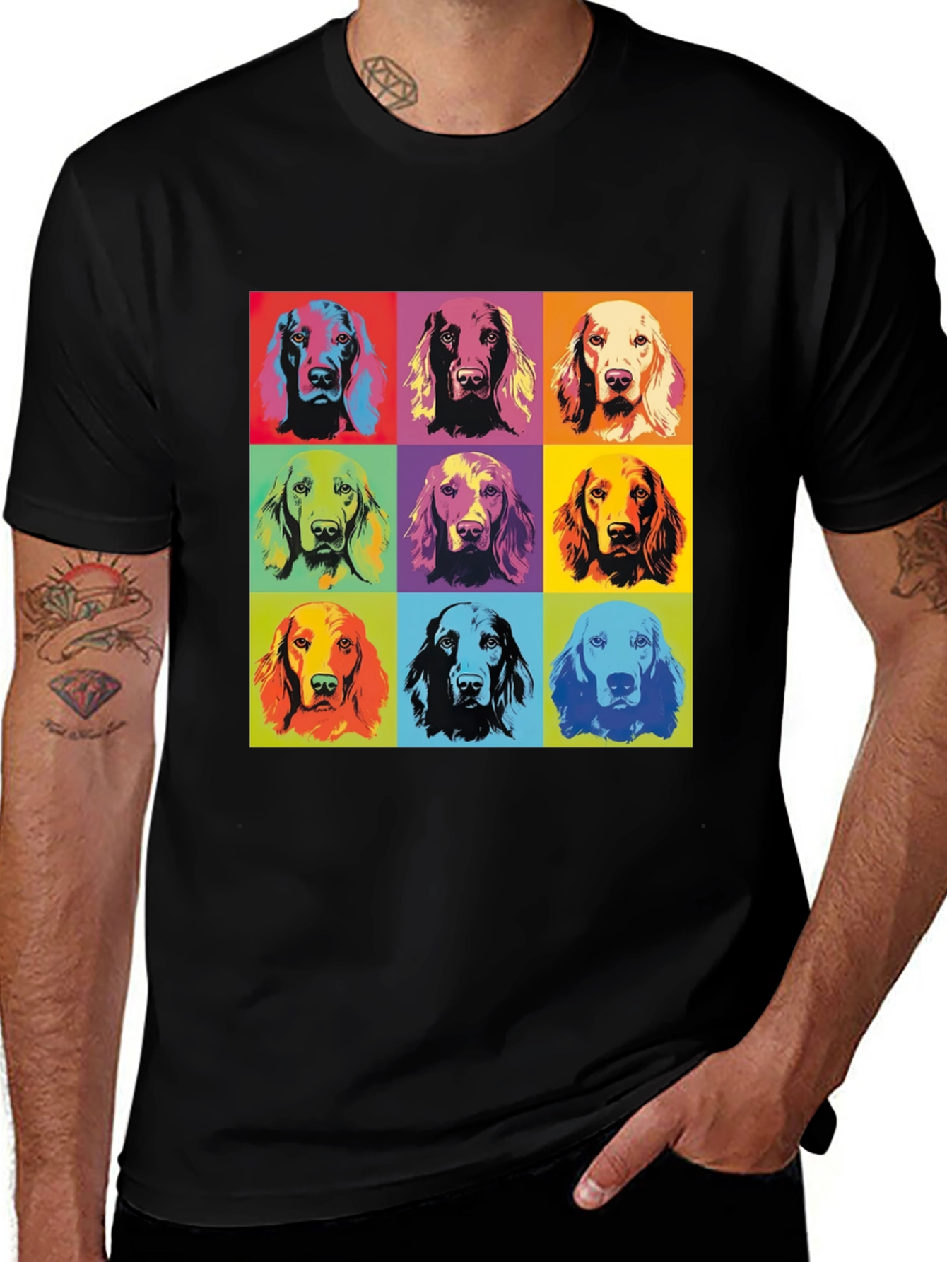 Pop Art Dog Breed T-Shirt - Unique Graphic Tee
