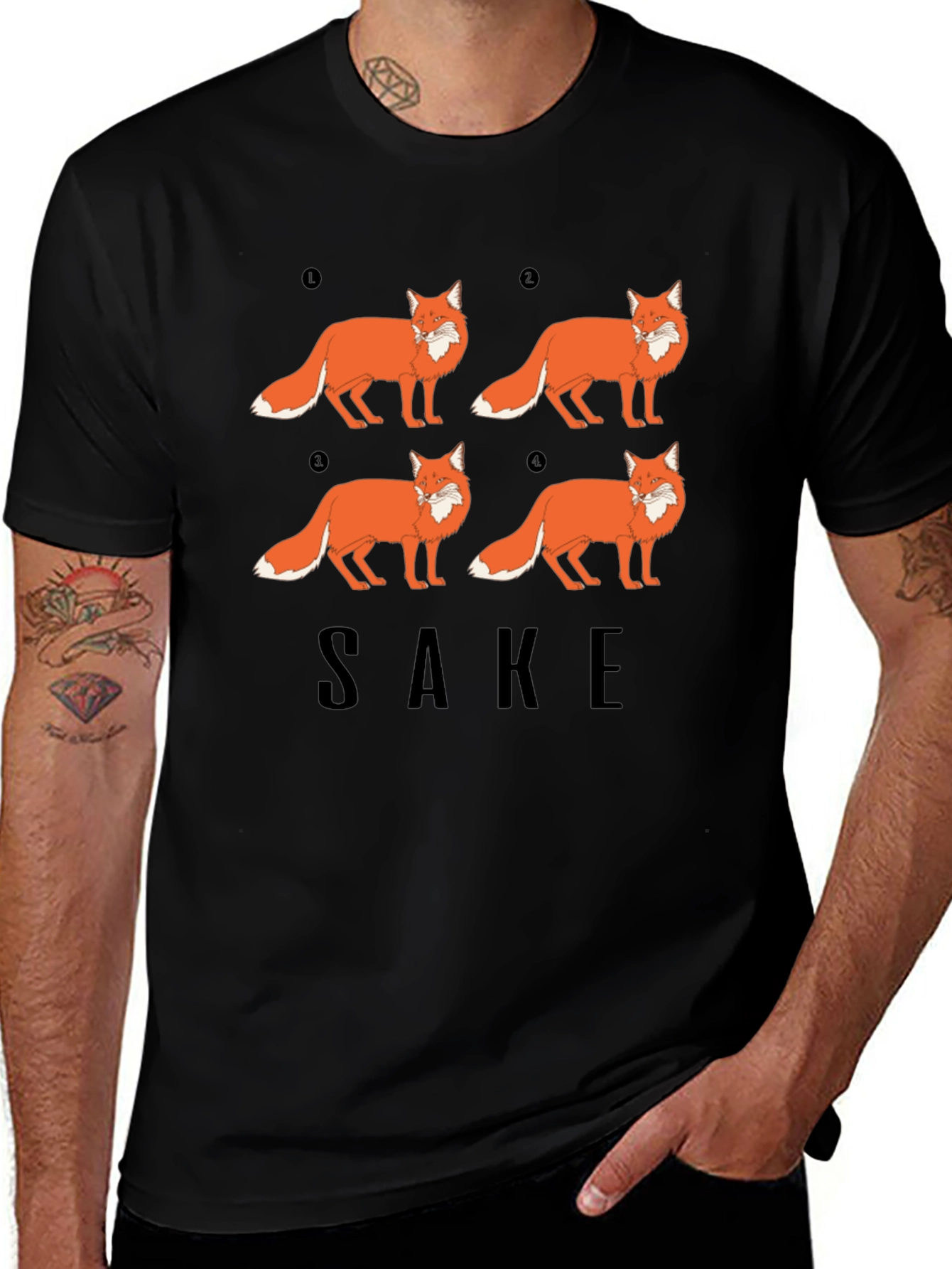 Variant 15 of Fox Sake Funny Graphic T-Shirt - Soft Cotton Tee
