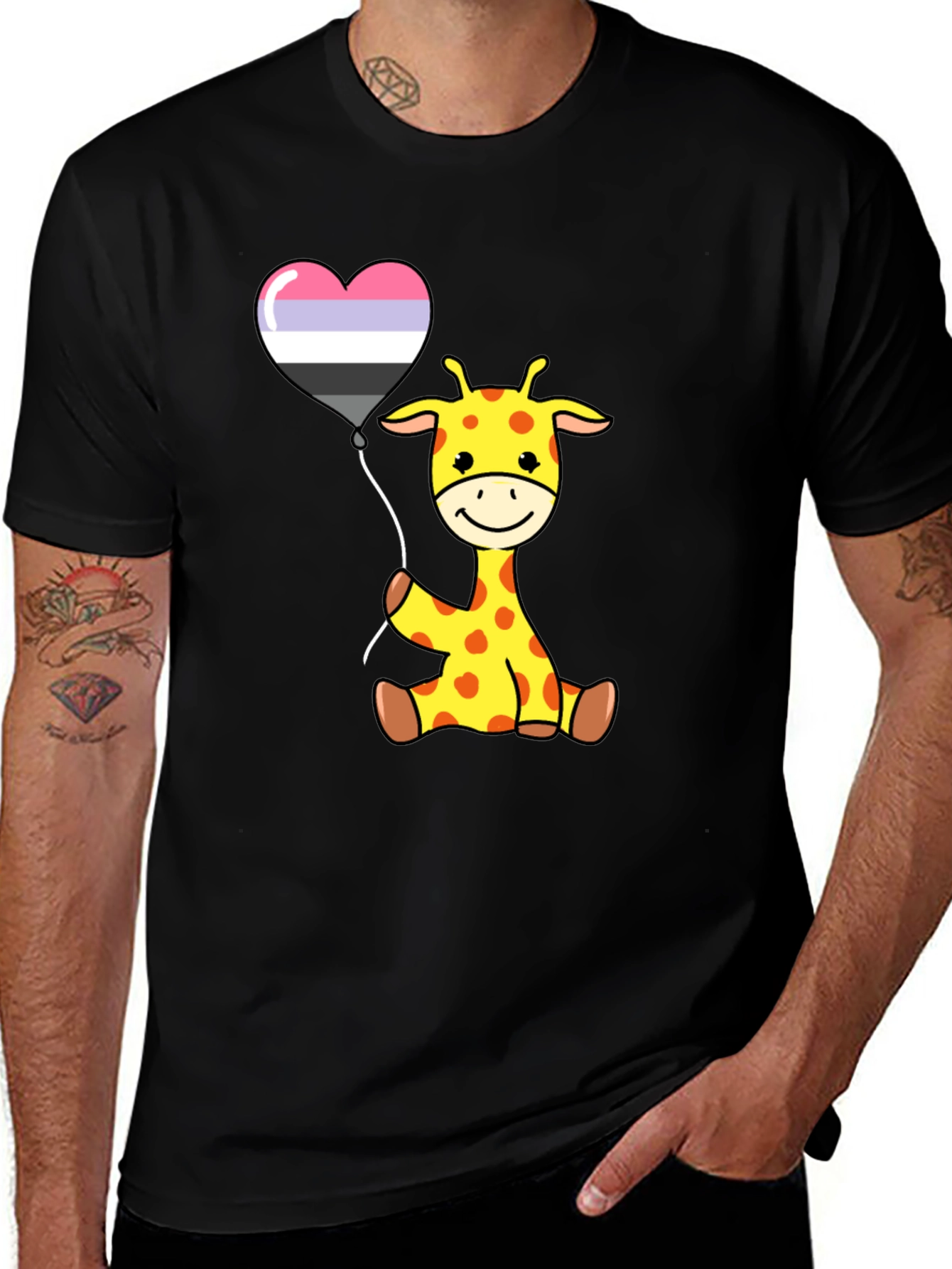 Variant 12 of Giraffe Genderfluid Pride T-Shirt