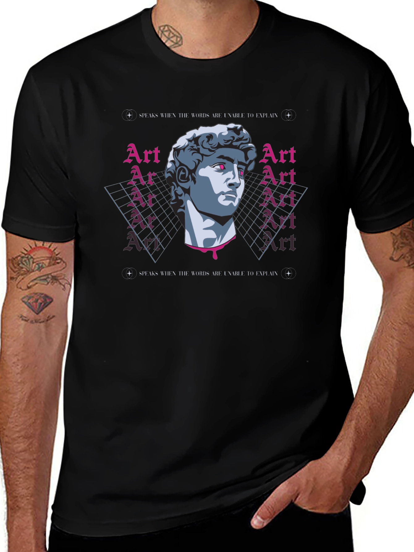 Variant 26 of Art Speaks T-Shirt - Artistic Graphic Tee