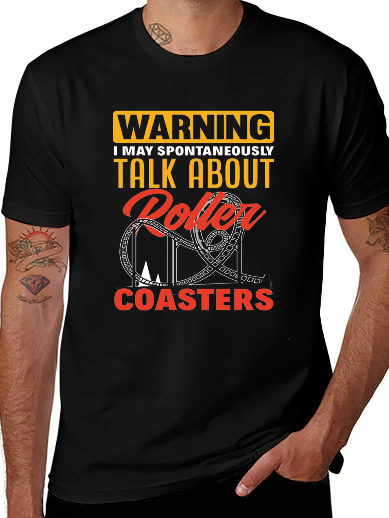 Variant 24 of Warning Roller Coaster Talk T-Shirt