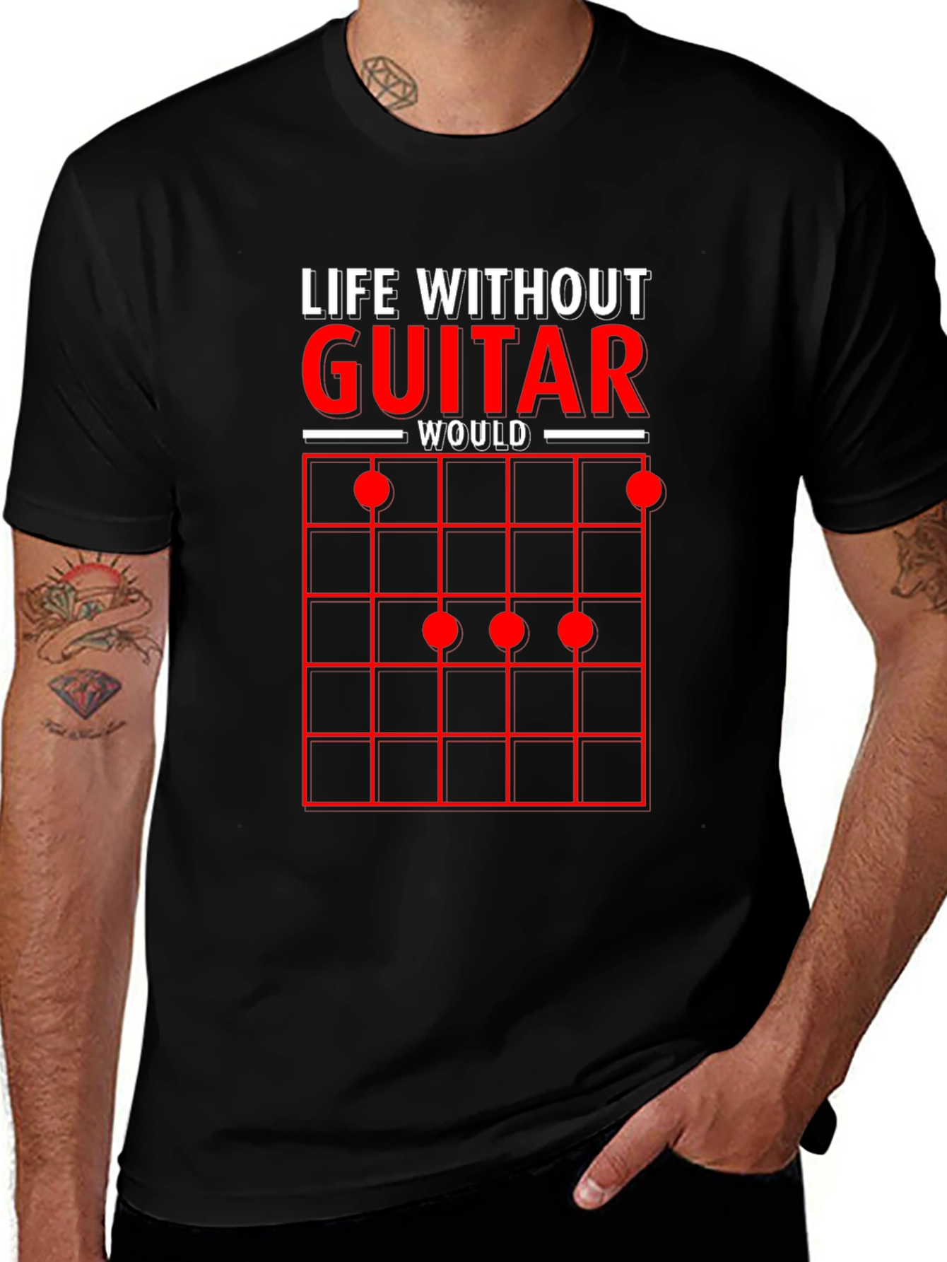 Variant 5 of Life Without Guitar T-Shirt