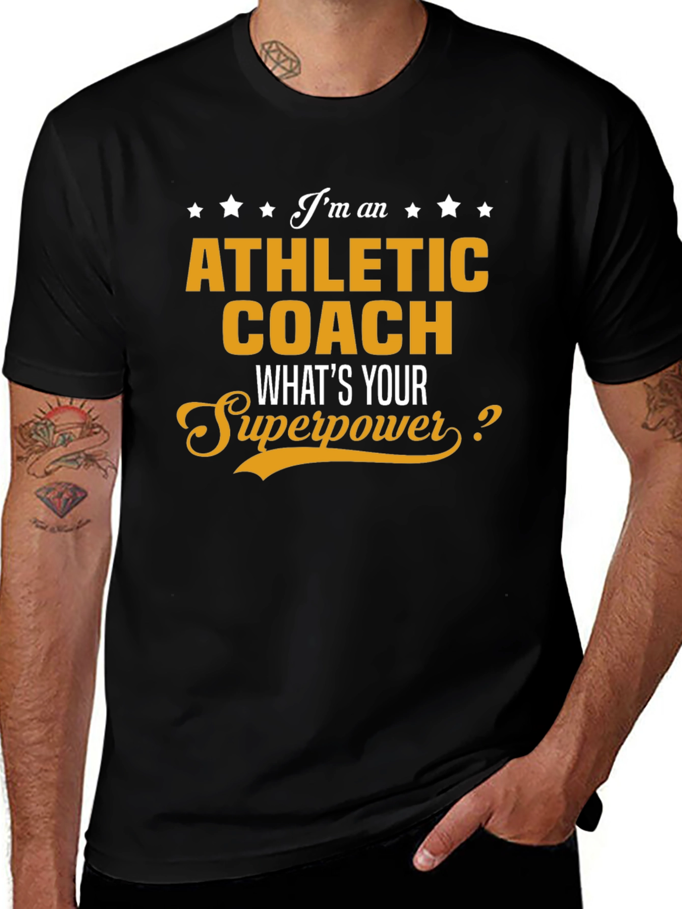Variant 2 of Athletic Coach Superpower T-Shirt Funny Coaching Gift