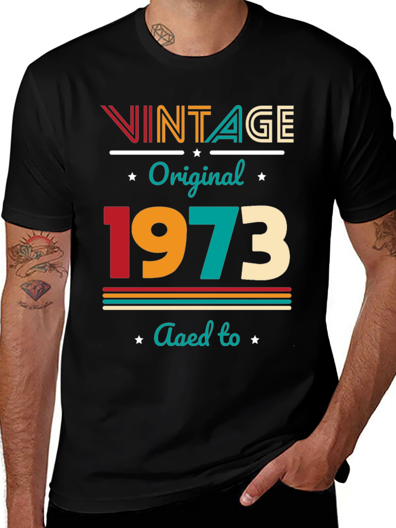 Variant 16 of Vintage 1973 Aged To Perfection T-Shirt