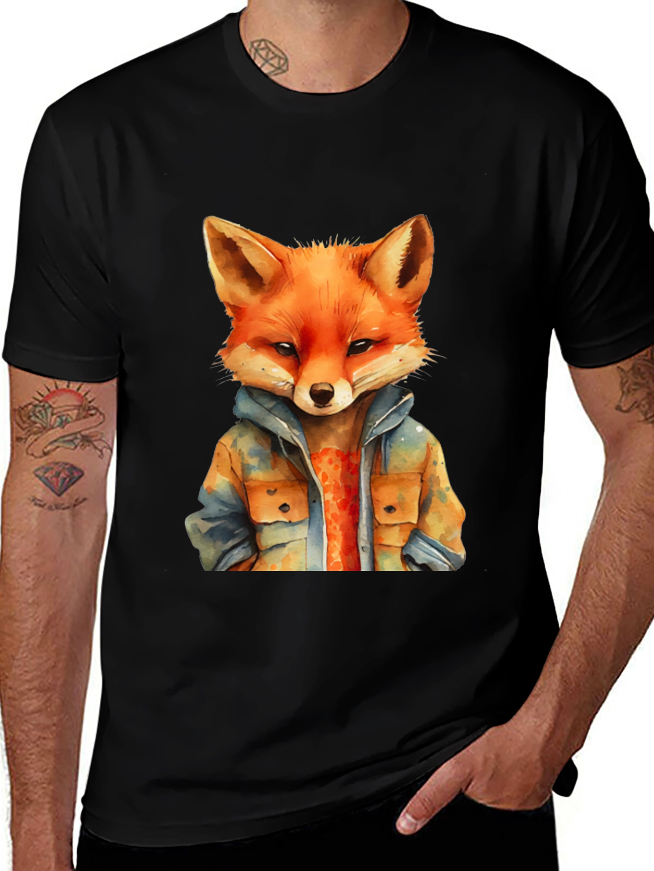 Variant 13 of Cool Fox Graphic Tee
