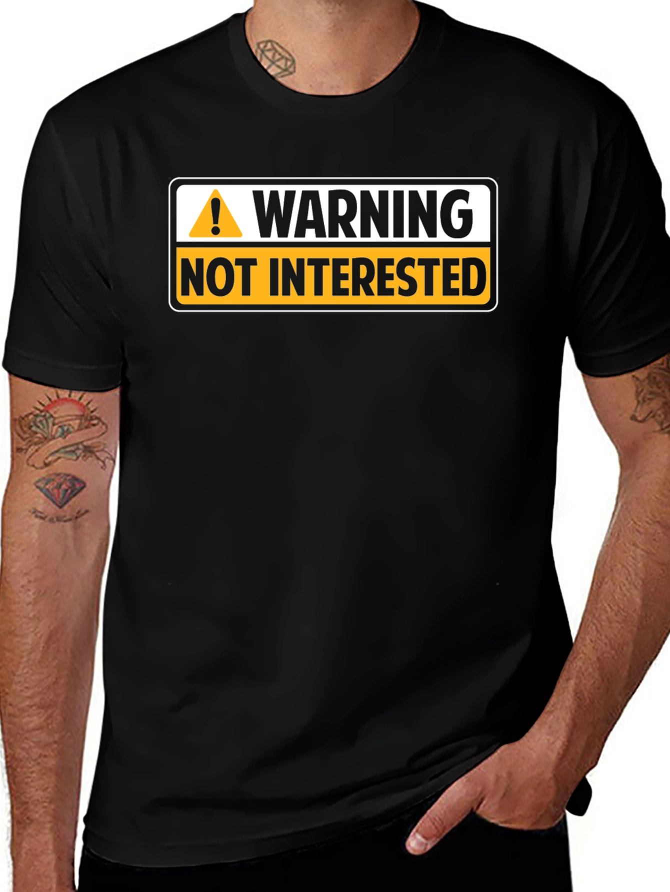Variant 3 of Warning Not Interested Graphic T-Shirt