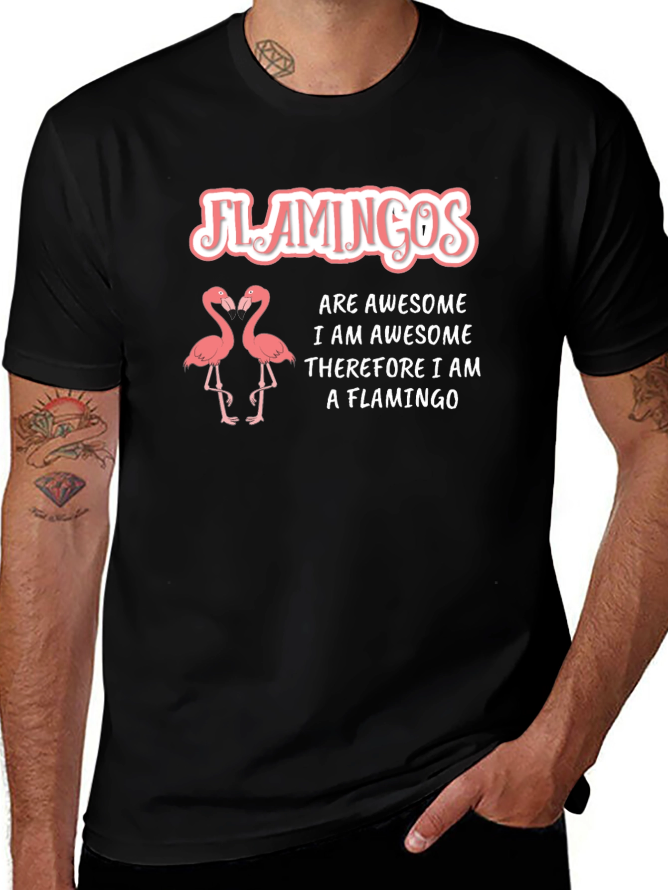Variant 5 of Flamingos Are Awesome T-Shirt - Funny Flamingo Tee