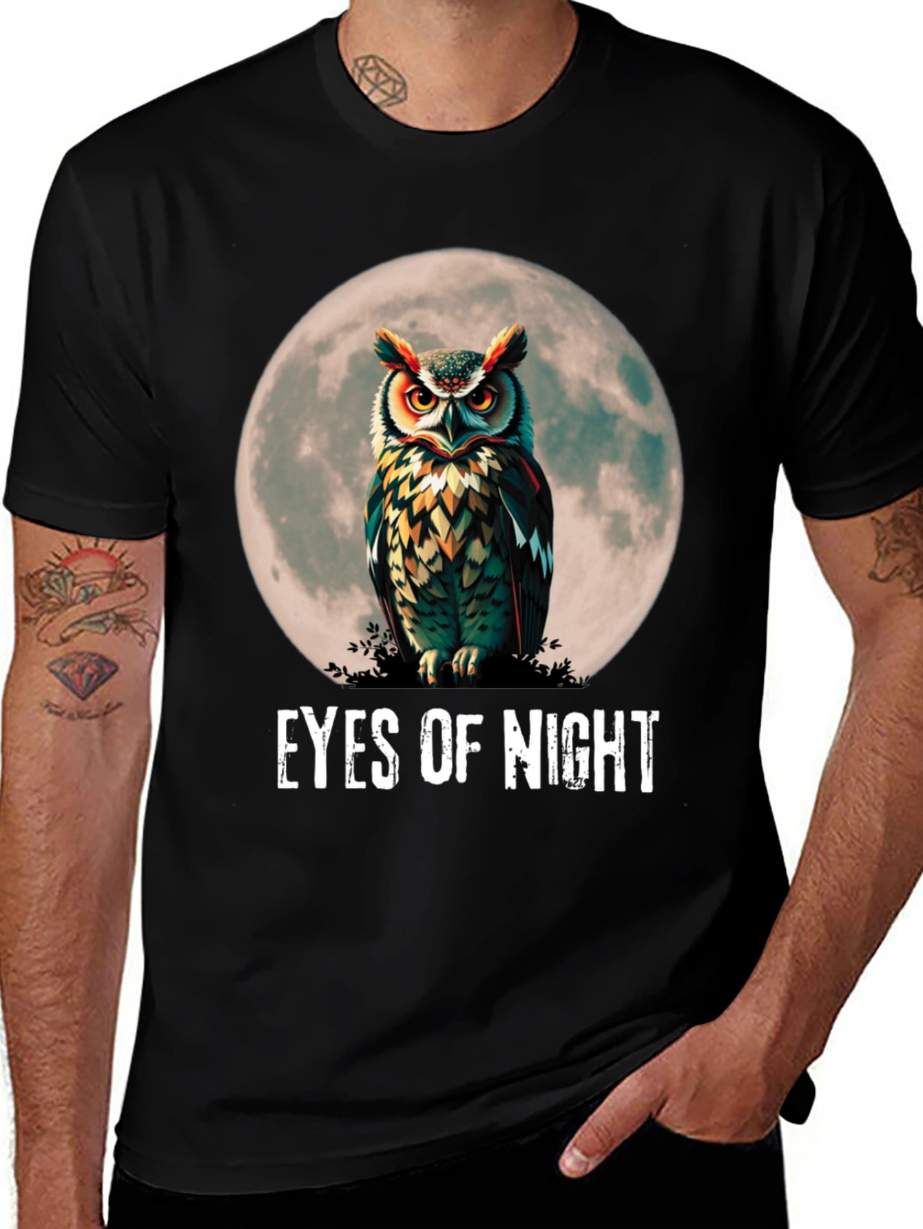 Variant 11 of Eyes of Night Owl Graphic Tee