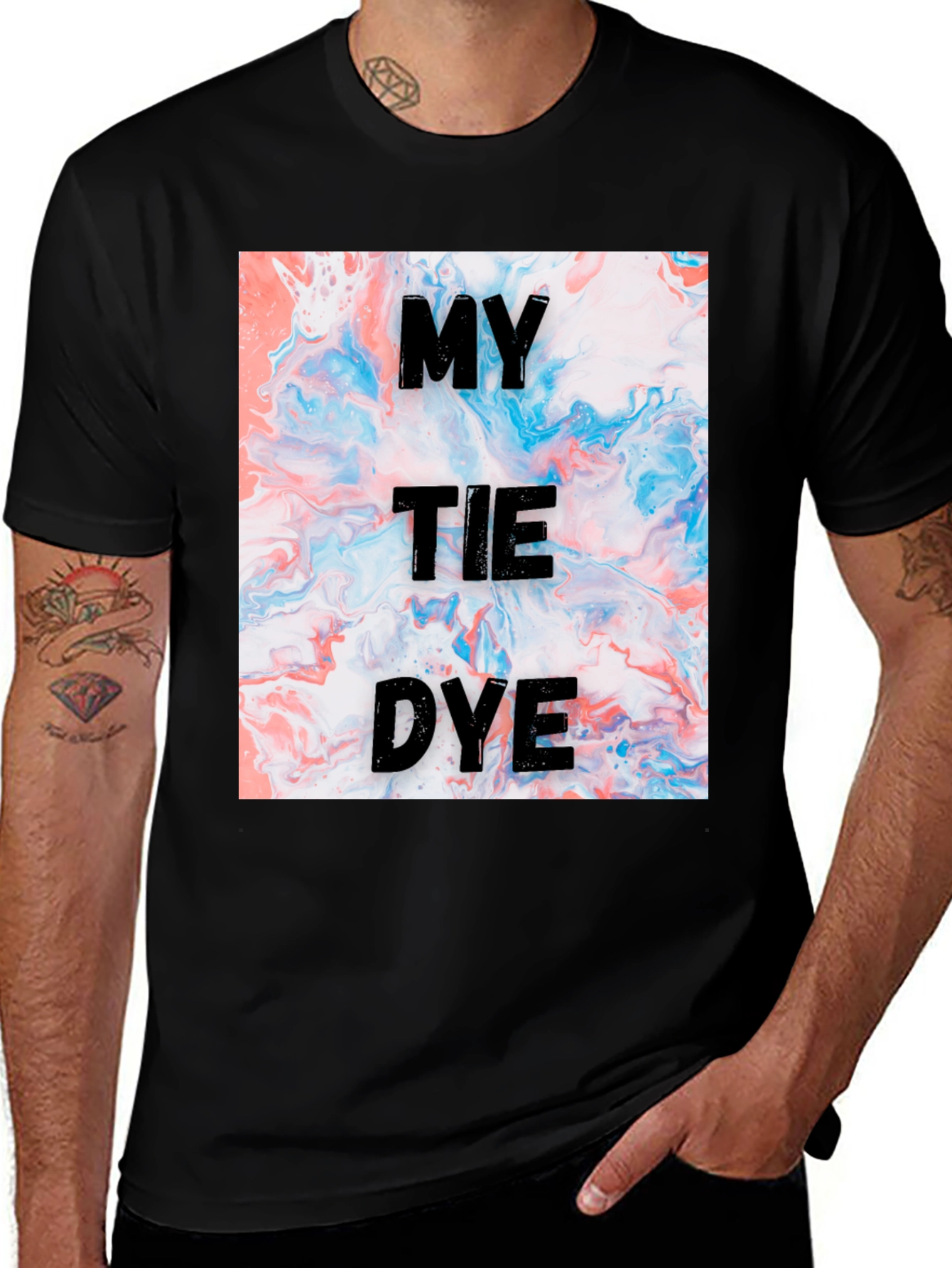 Variant 4 of My Tie Dye Graphic T-Shirt