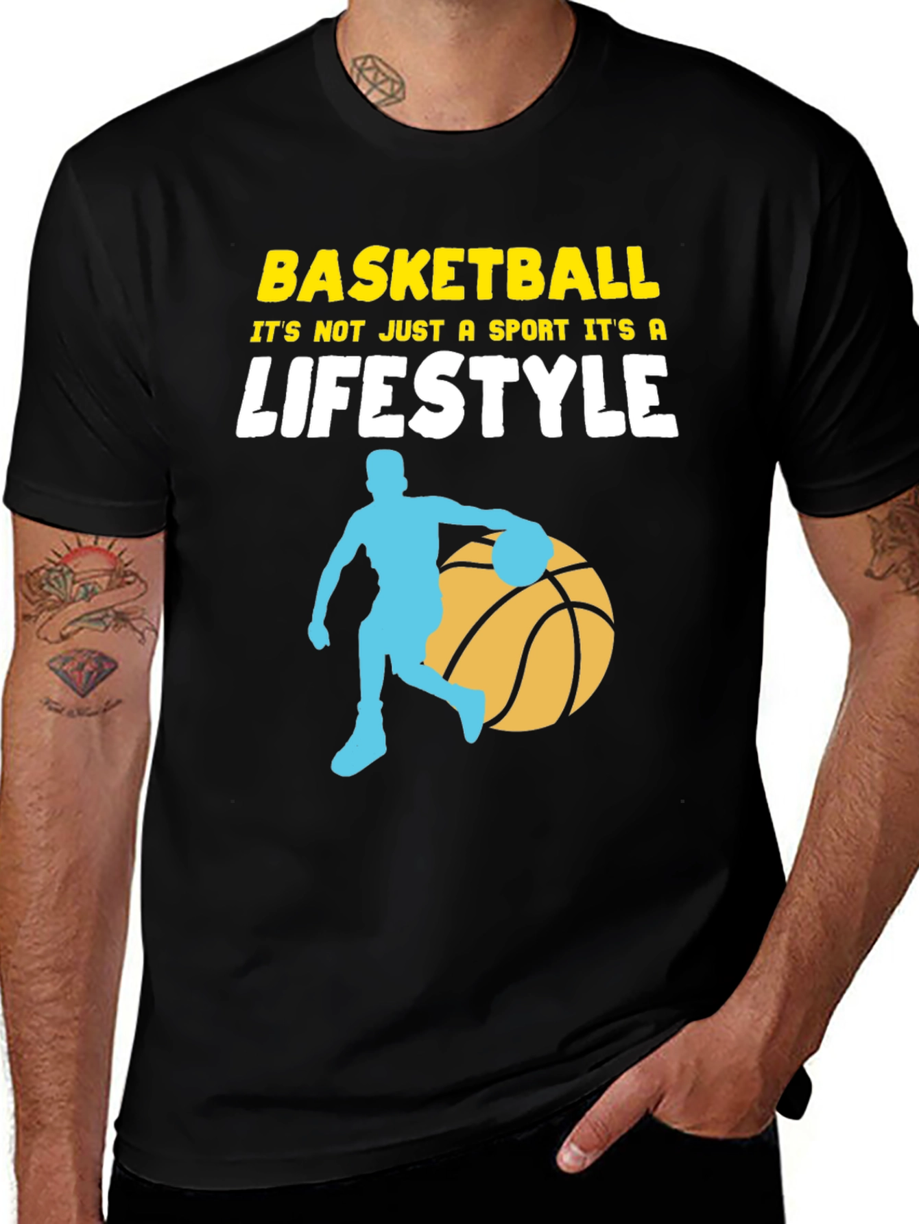 Variant 4 of Basketball Lifestyle Graphic T-Shirt