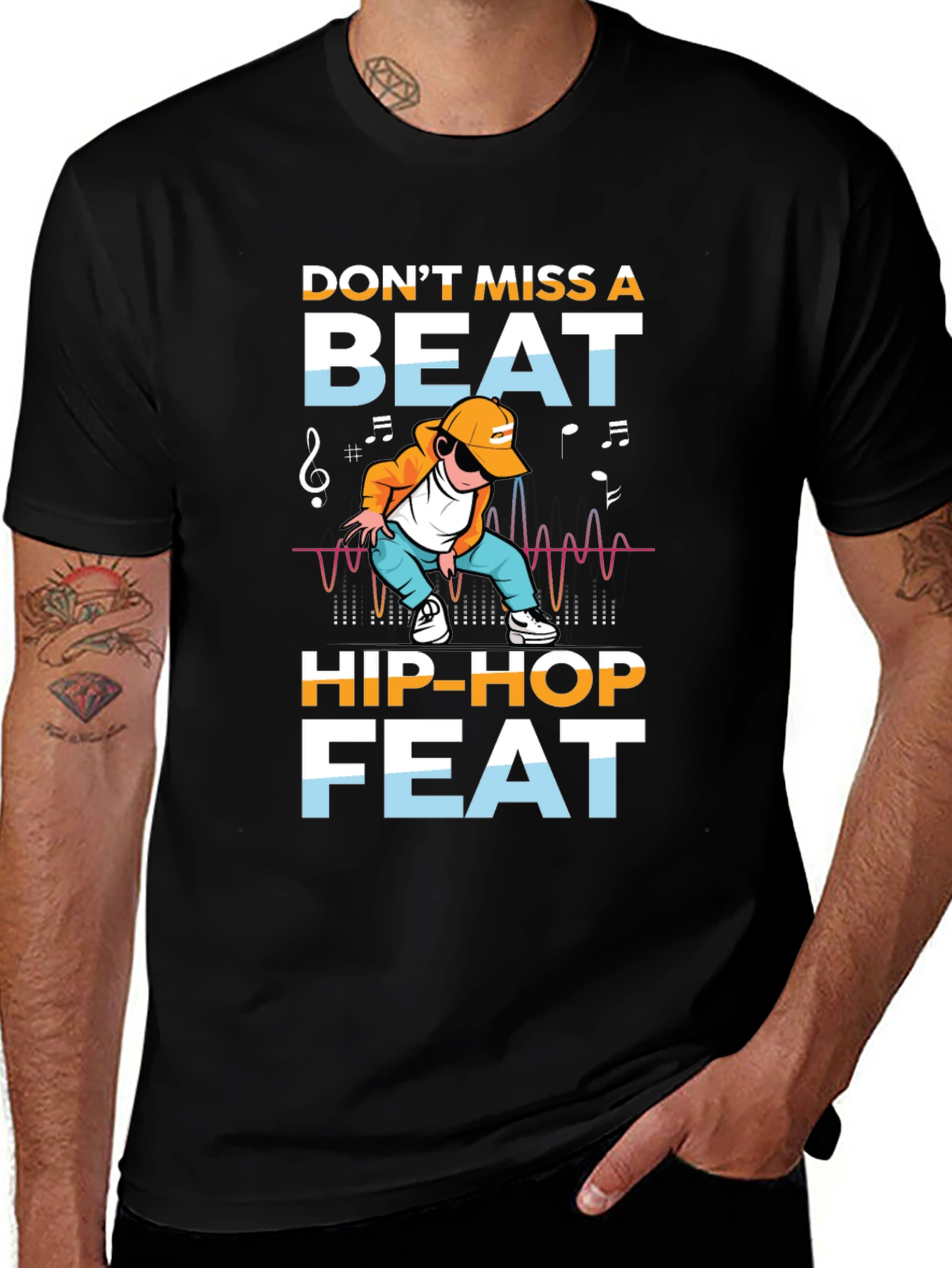 Variant 16 of Don't Miss A Beat Hip-Hop Feat Graphic Tee