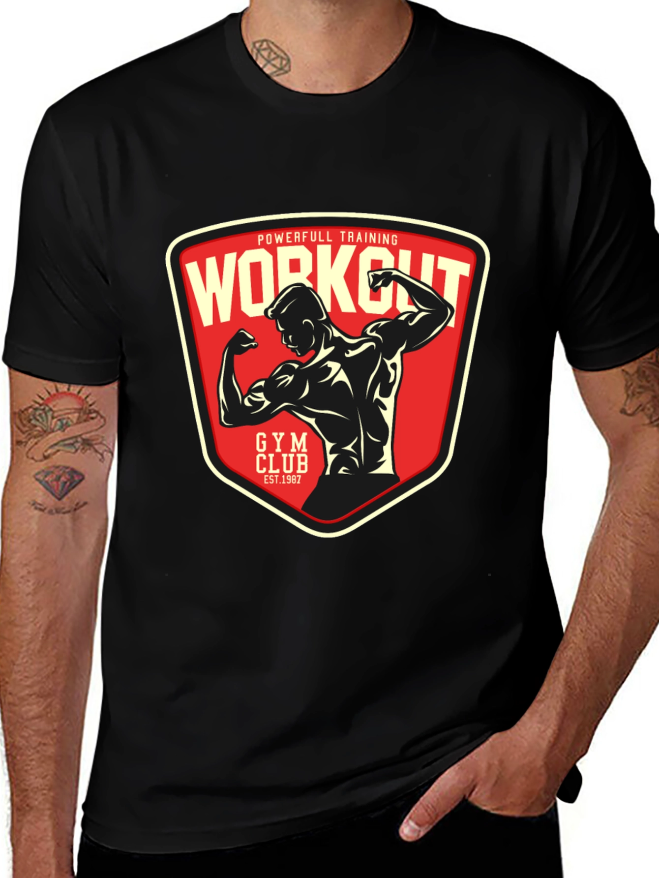 Variant 28 of Workout Gym Club Graphic Tee