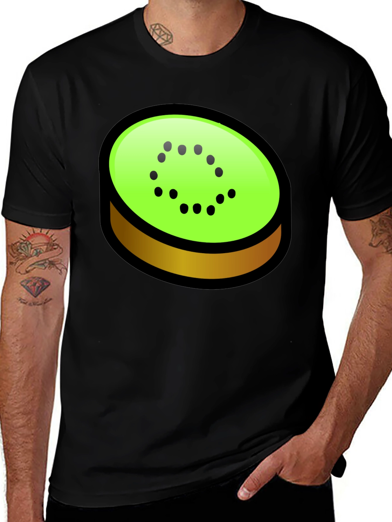 Kiwi Slice Graphic Tee - Fun & Trendy