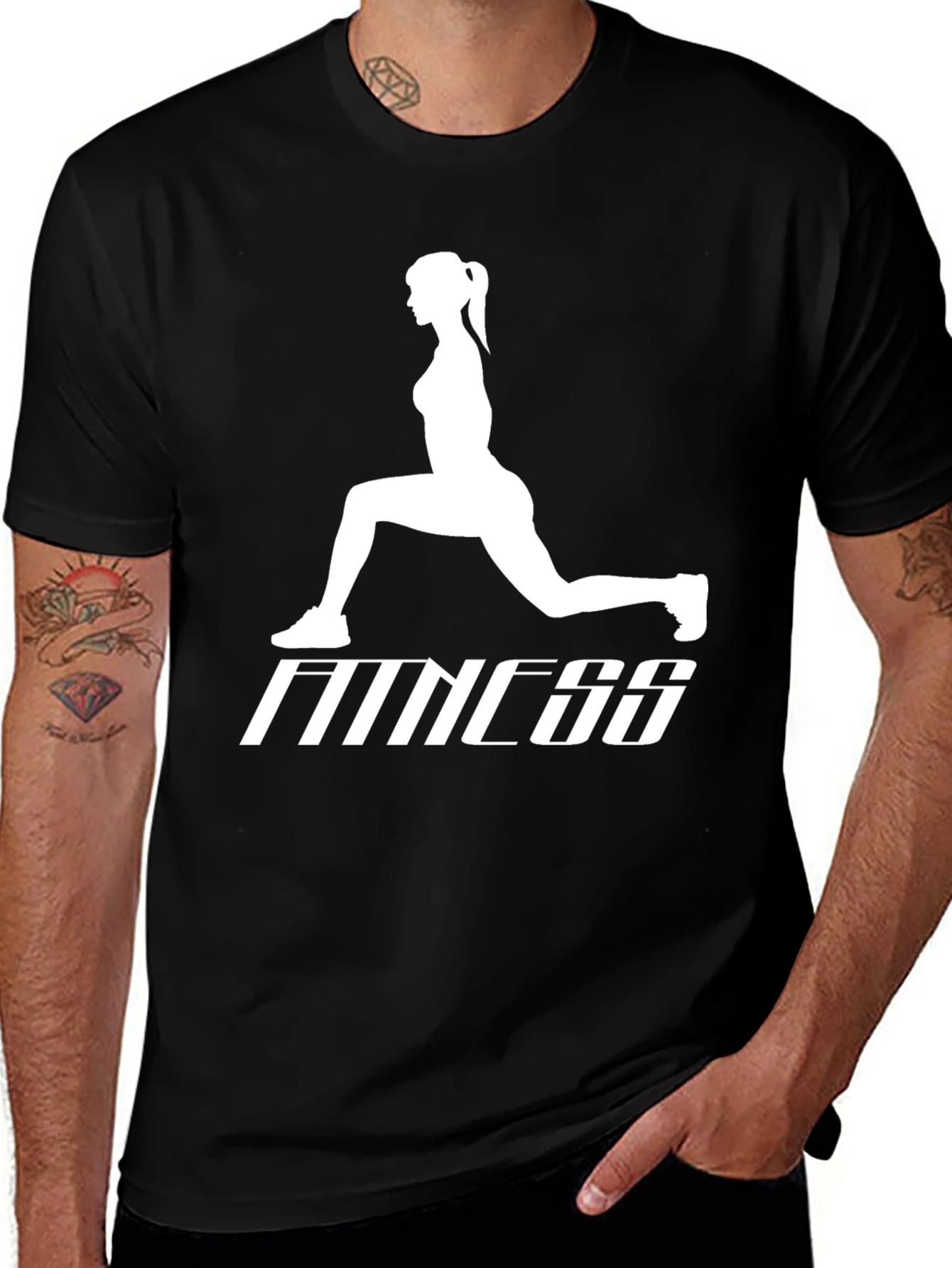 Variant 26 of Fitness Graphic Tee - Workout Ready Style