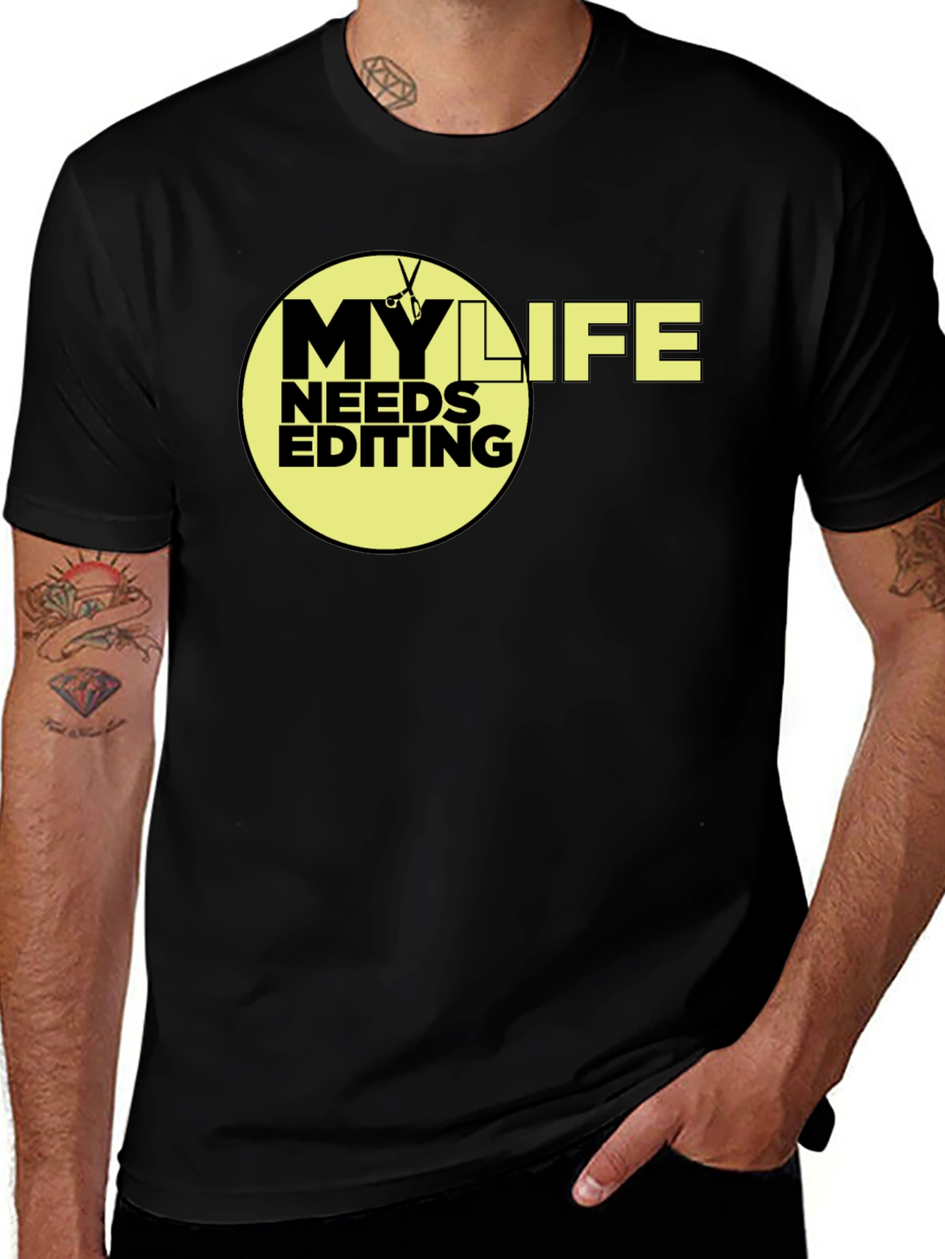 Variant 4 of My Life Needs Editing T-Shirt