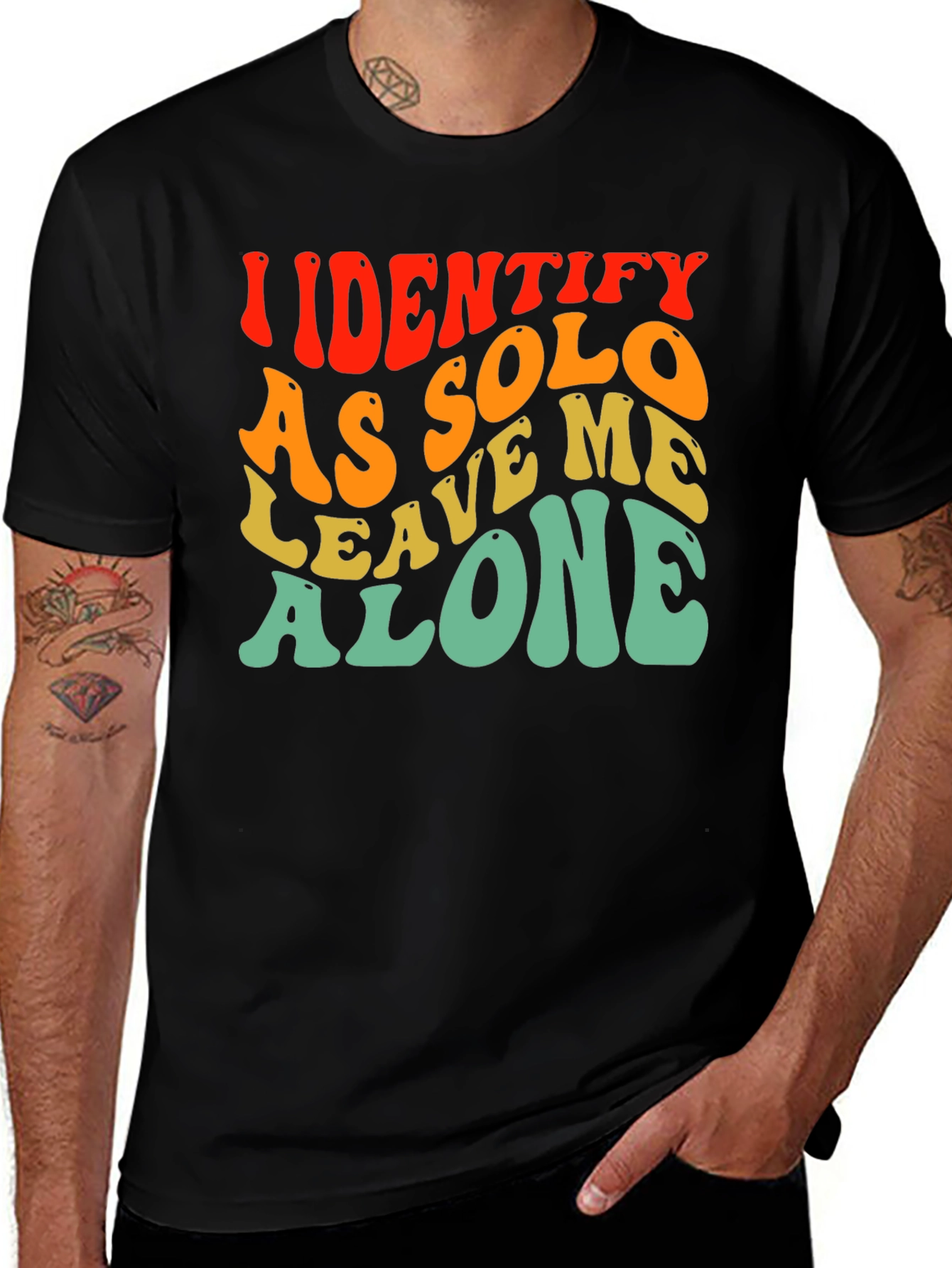 Variant 15 of Identify As Solo T-Shirt - Introvert Tee