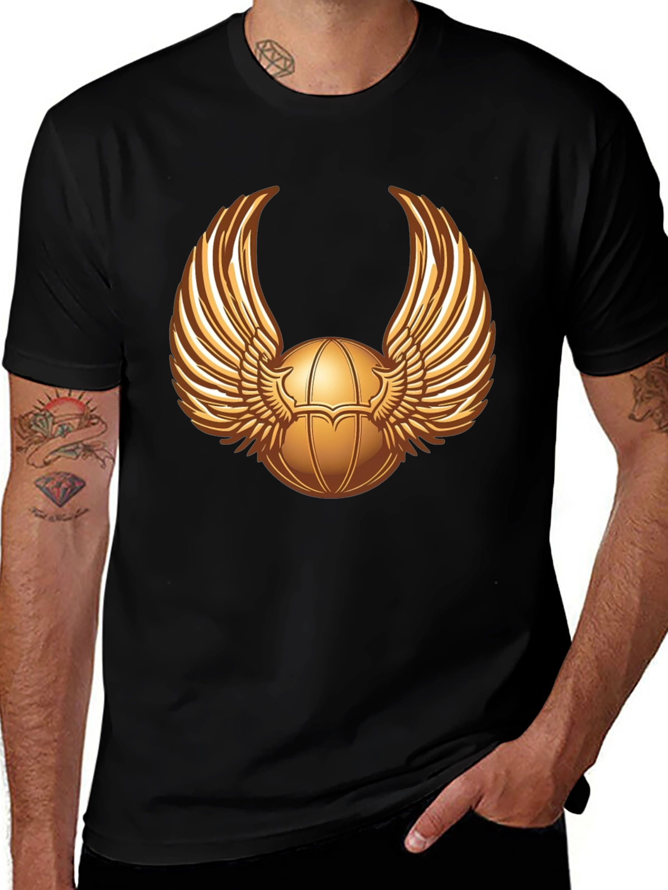 Variant 20 of Winged Scarab Graphic Tee - Premium Cotton