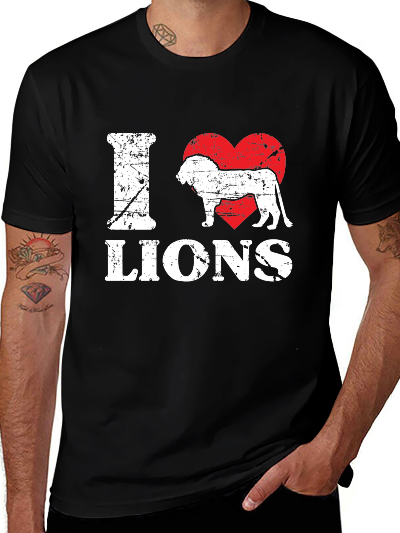 Variant 21 of I Heart Lions Graphic Tee
