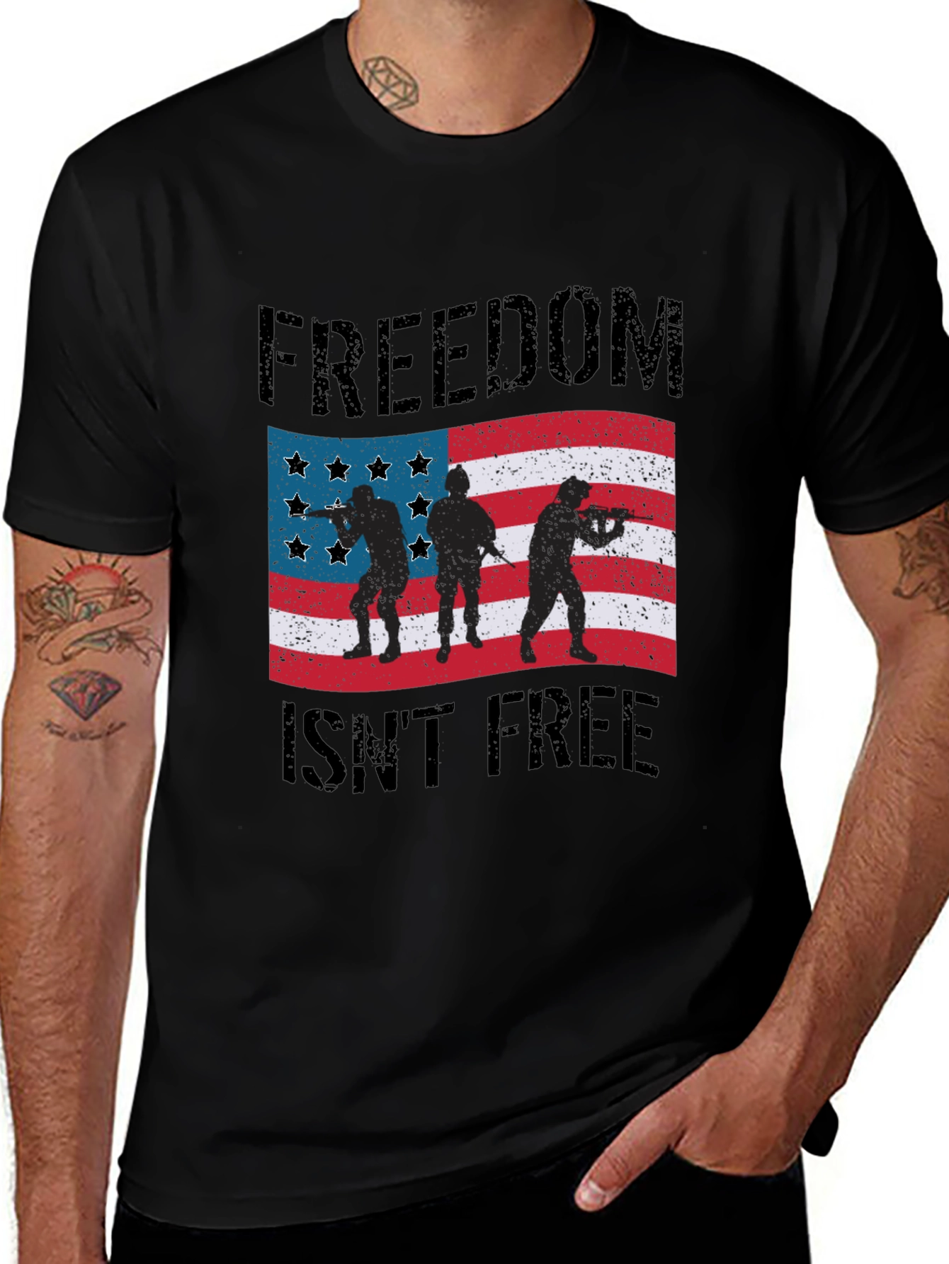 Variant 30 of Freedom Isn't Free Men's Graphic T-Shirt