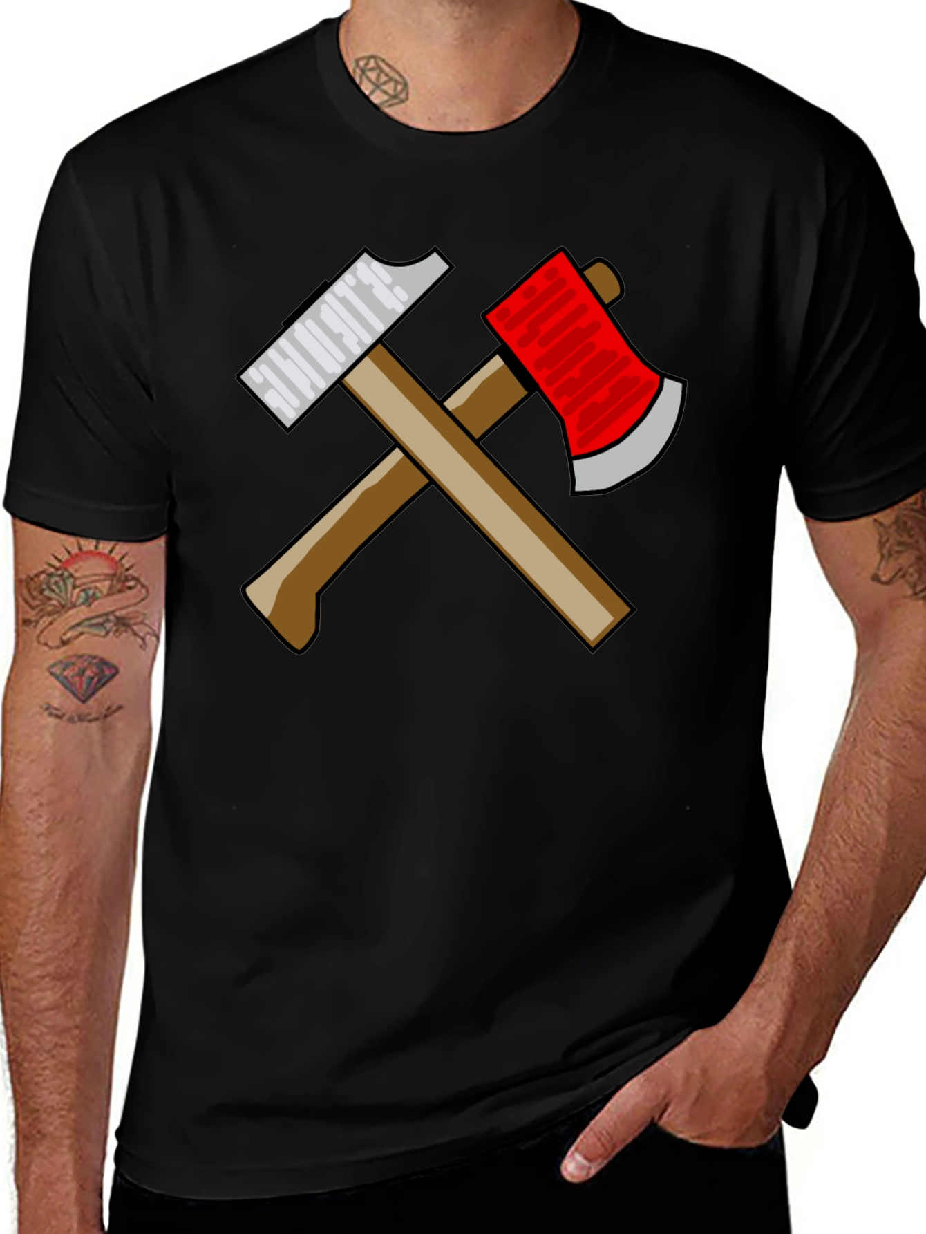 Hammer and Axe Graphic Tee