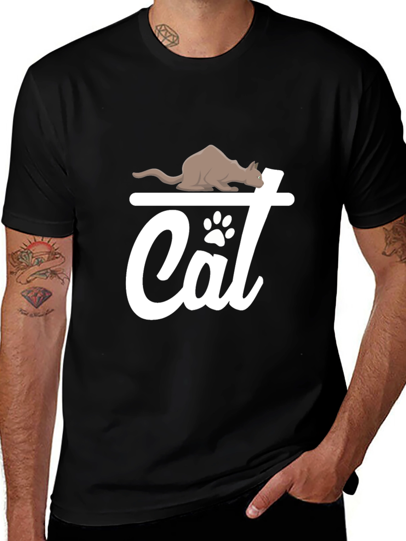 Variant 4 of Cat Lover T-Shirt - Cute Feline Design