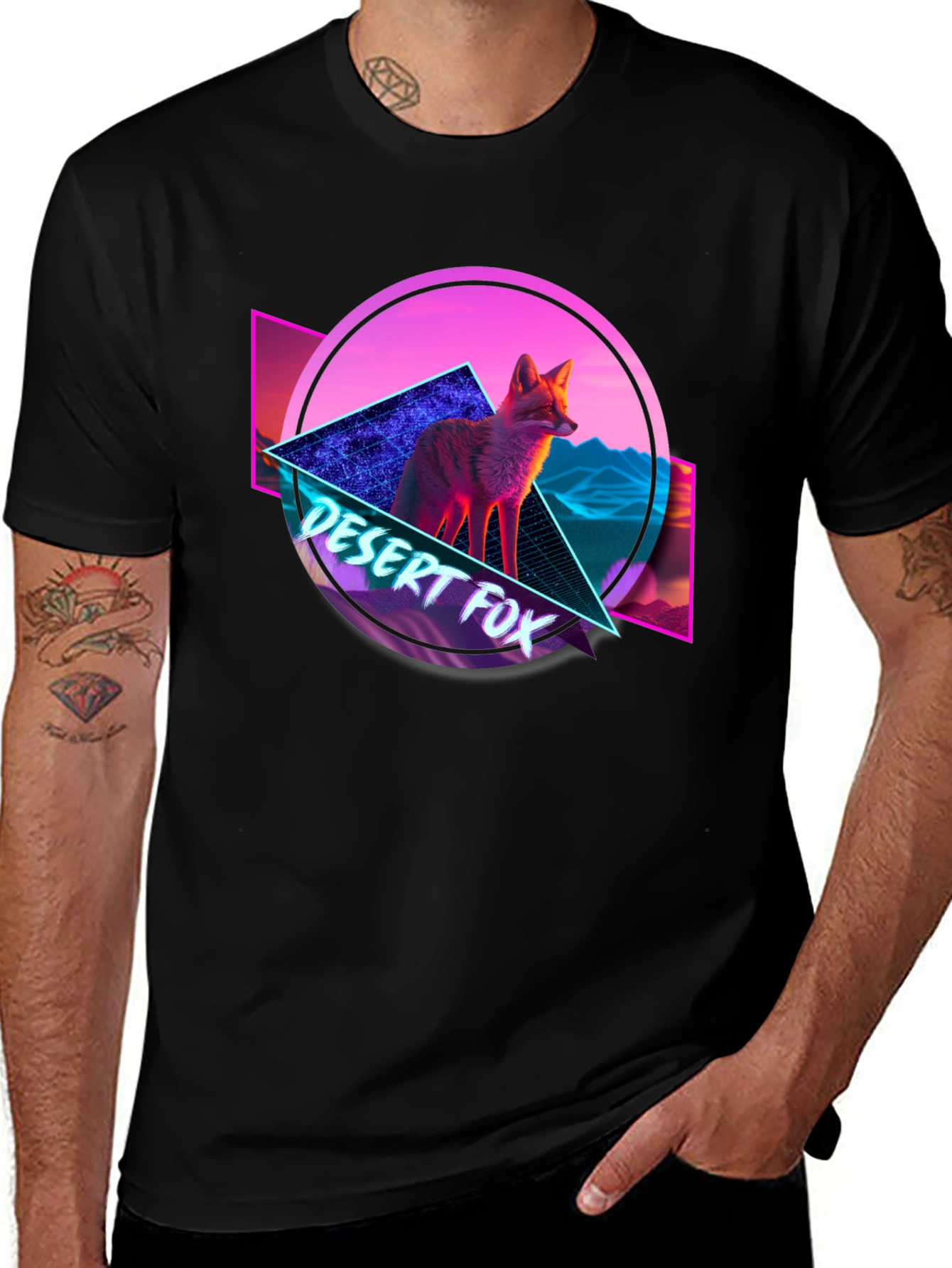 Variant 15 of Retro Desert Fox Graphic T-Shirt