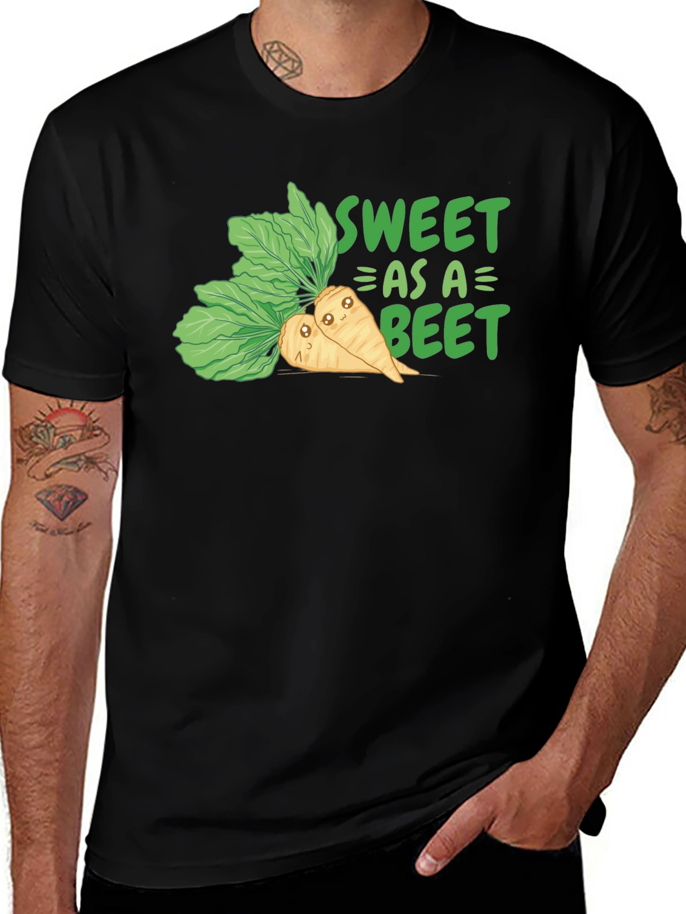 Variant 4 of Sweet As A Beet T-Shirt Funny Vegan Tee