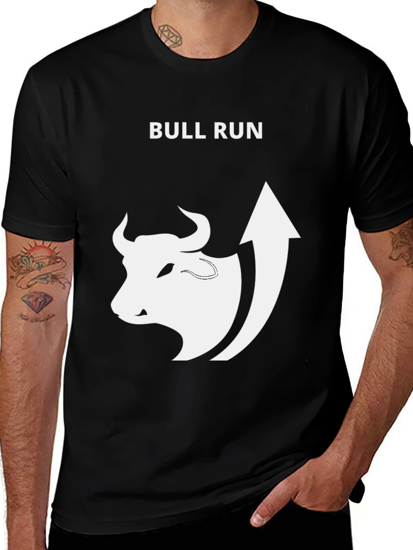 Variant 25 of Bull Run Graphic Tee - Trendy Stock Market T-Shirt