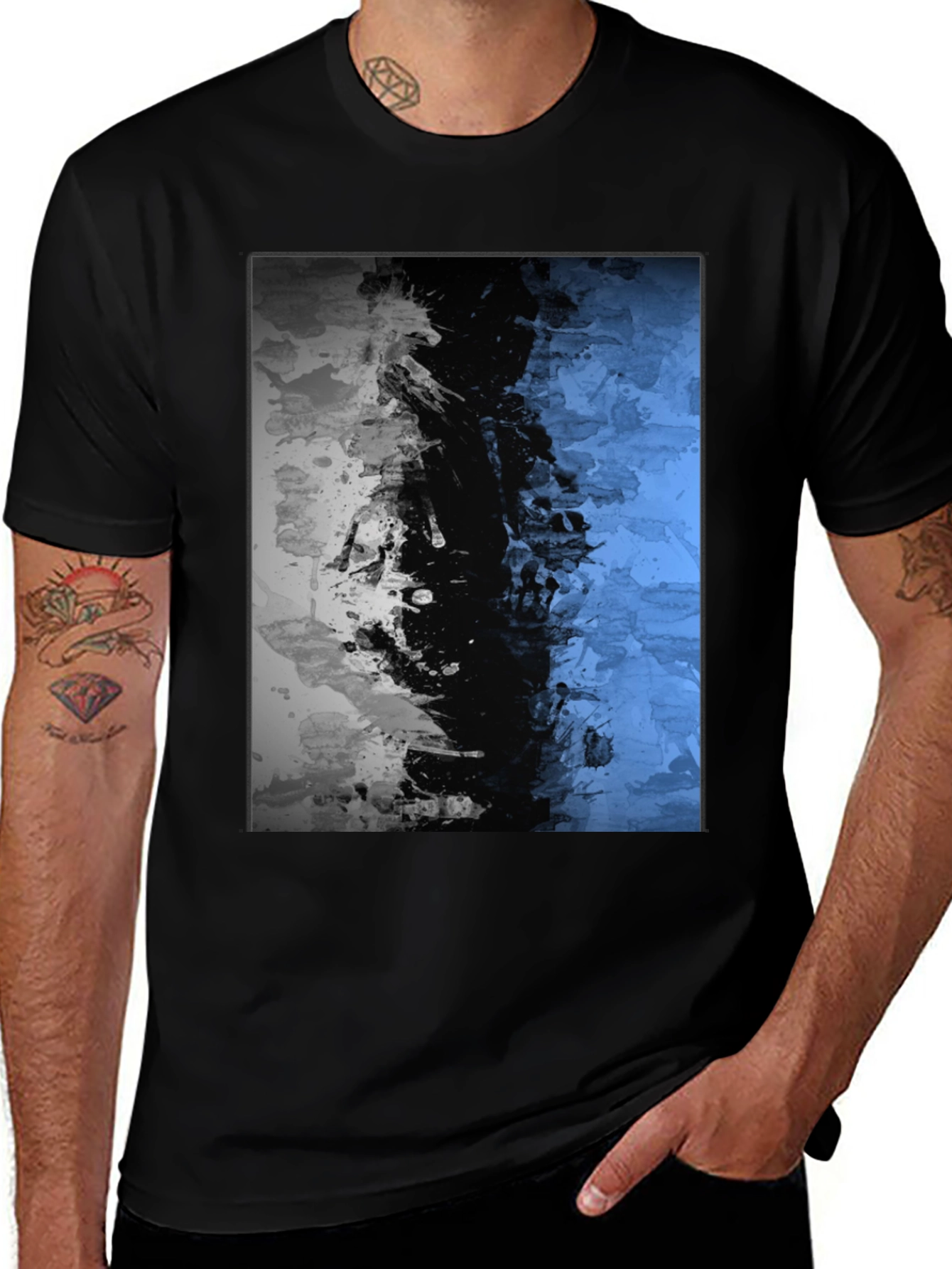 Variant 30 of Abstract Graphic Black T-Shirt