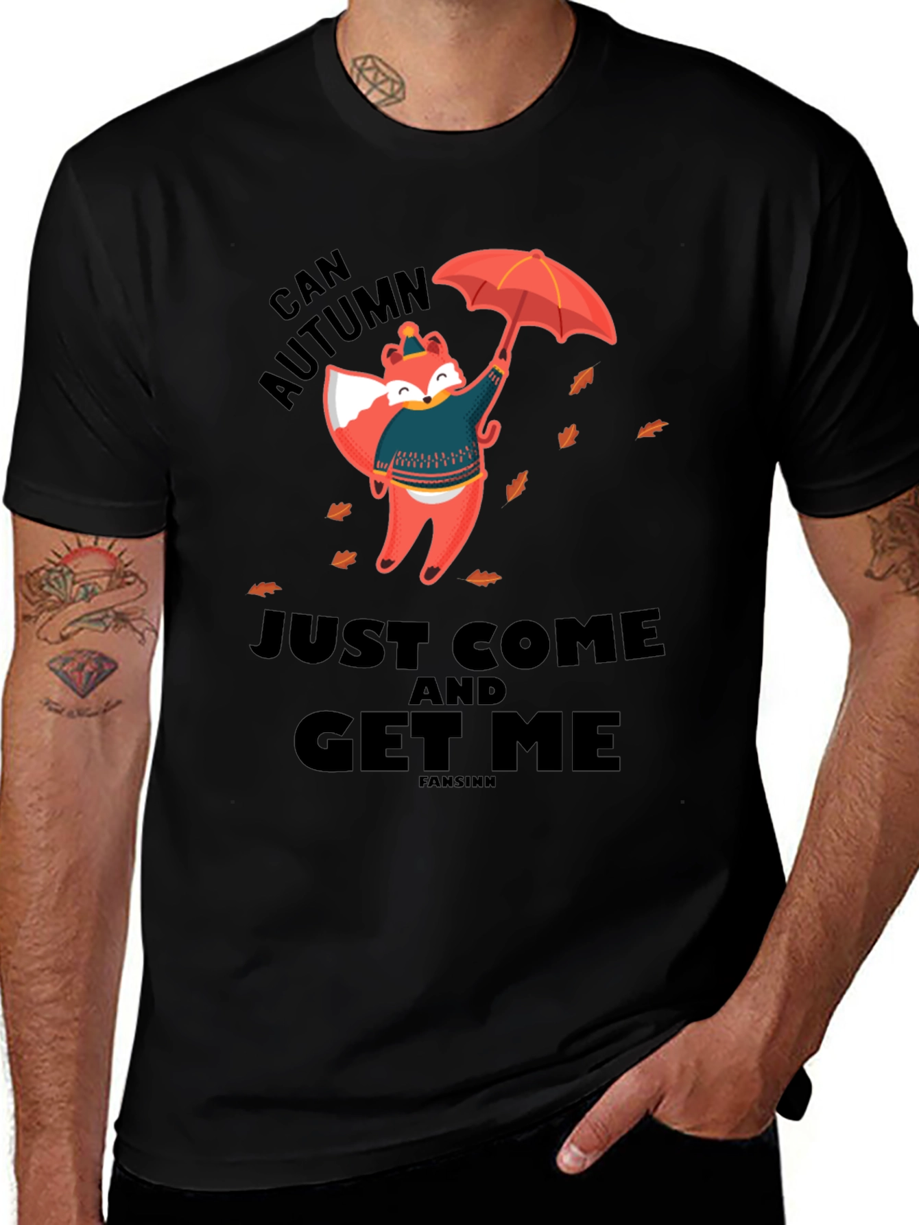 Variant 14 of Autumn Fox T-Shirt:  'Can Autumn Just Come and Get Me'
