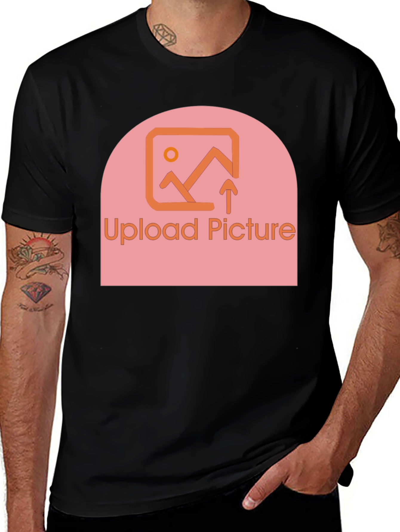 Variant 28 of Customizable Upload Picture Graphic T-Shirt