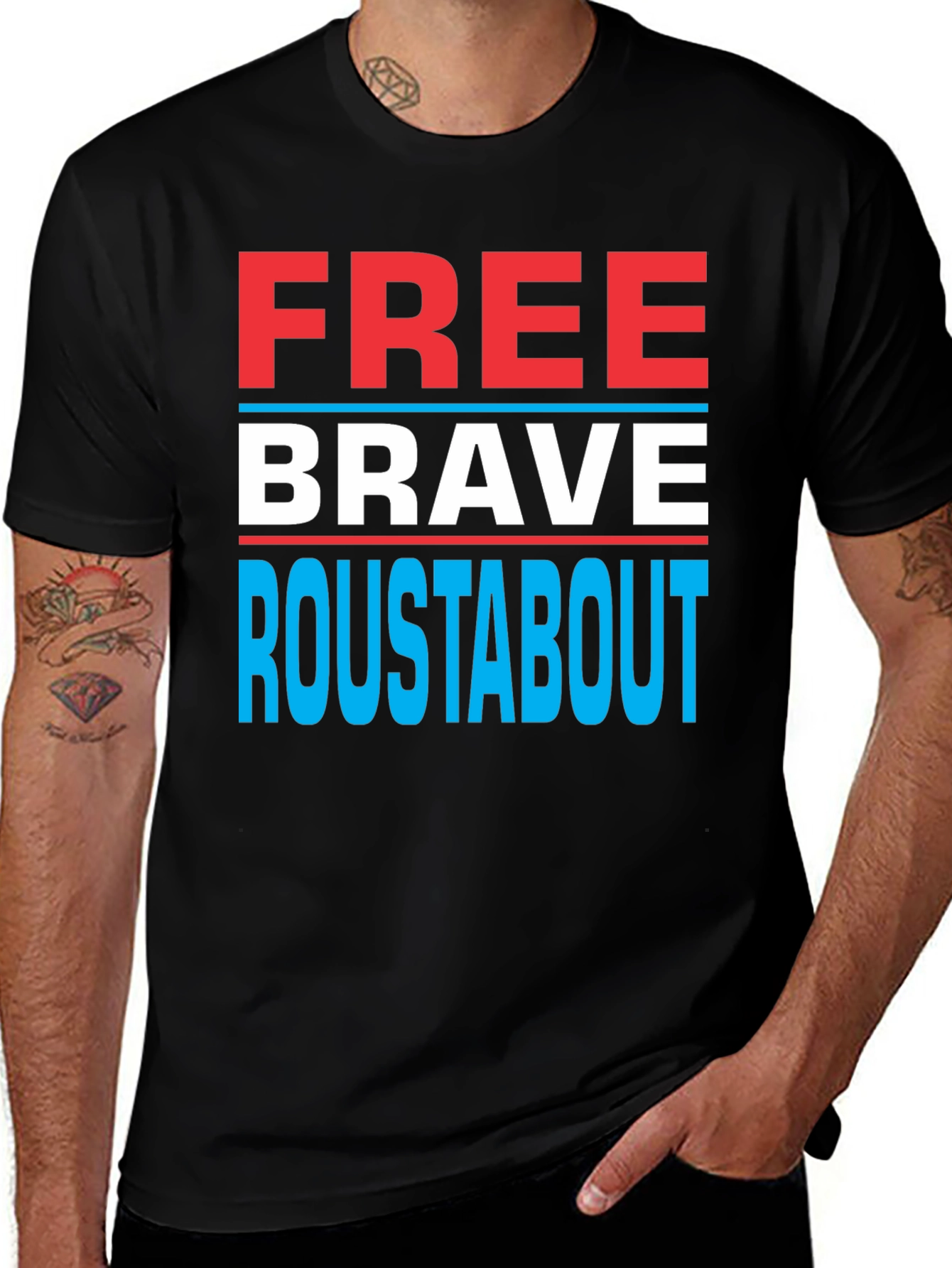 Variant 9 of Free Brave Roustabout Black T-Shirt