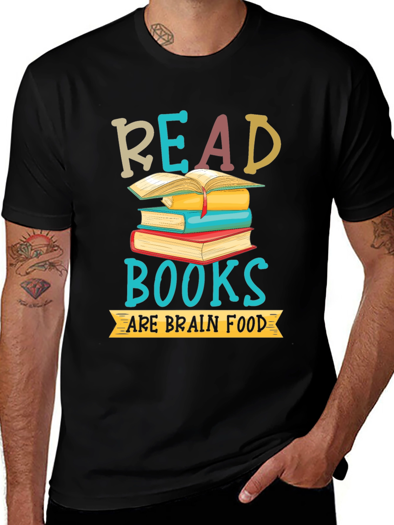 Variant 13 of Read Books Brain Food T-Shirt