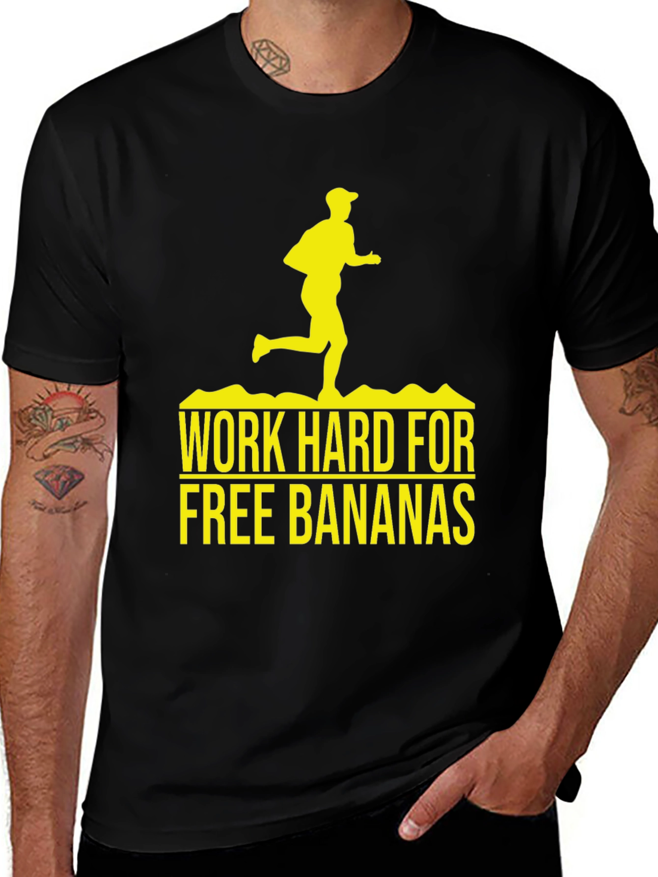 Work Hard For Free Bananas Graphic Tee