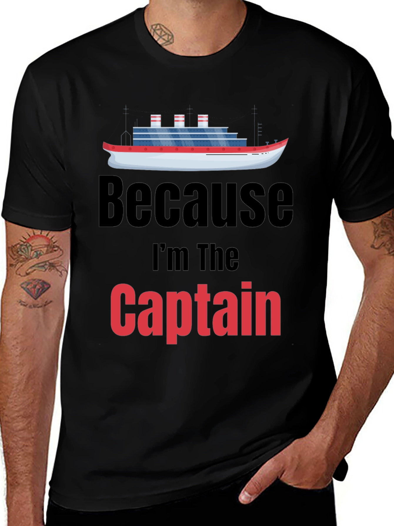 Variant 11 of Captain T-Shirt - Cruise Ship Graphic Tee