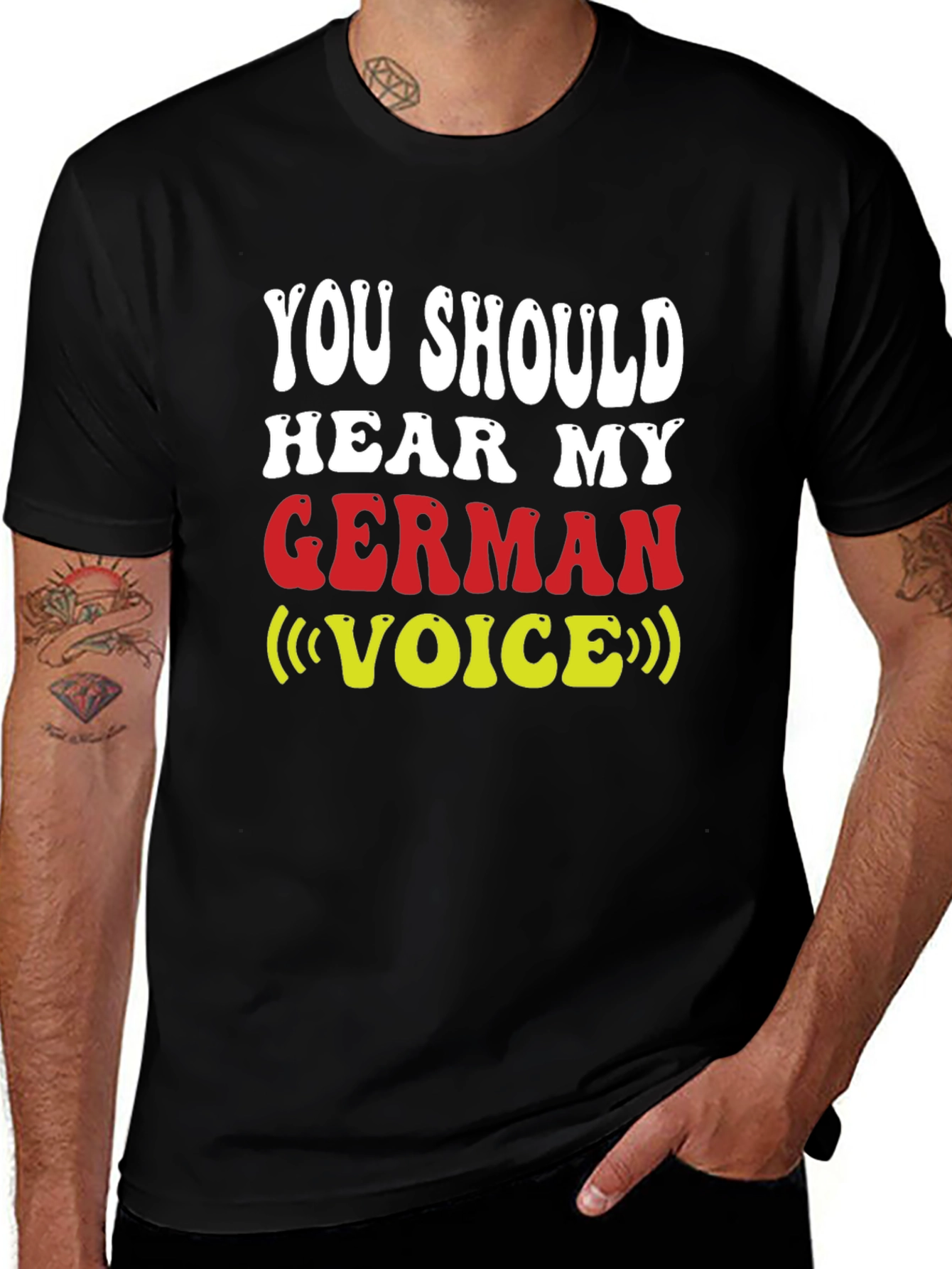 Variant 11 of German Voice T-Shirt - Funny Novelty Tee