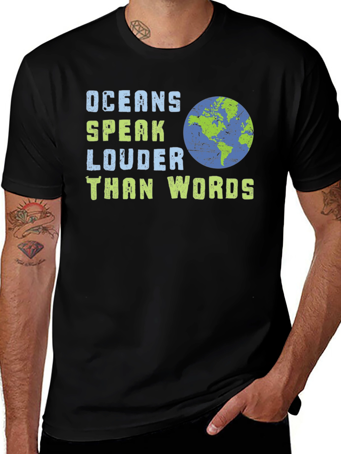 Variant 15 of Oceans Speak Louder Than Words Graphic T-Shirt