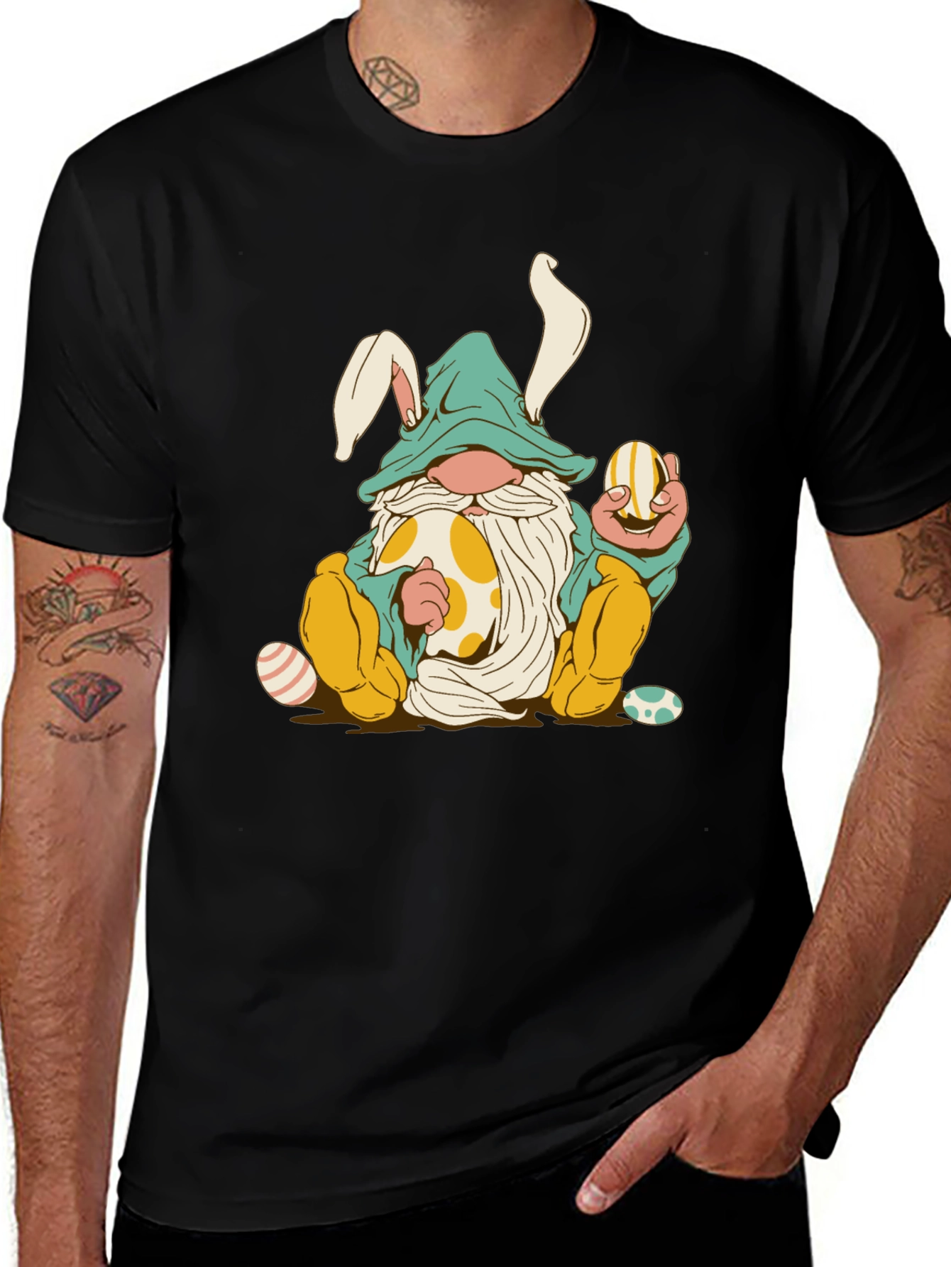 Easter Gnome T-Shirt - Cute Bunny Design