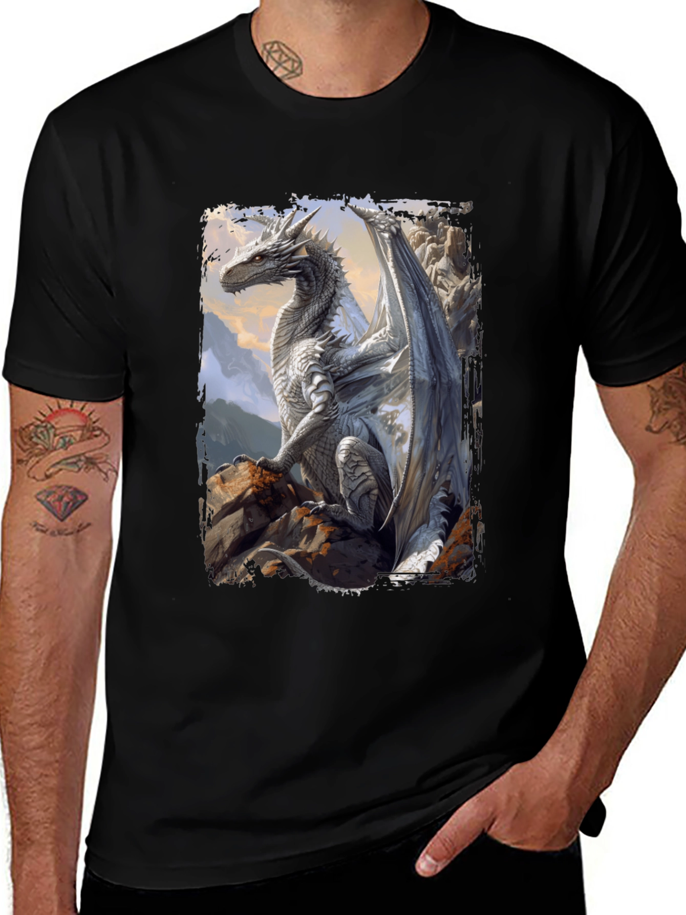 Dragon Graphic Tee - Fantasy Art T-Shirt
