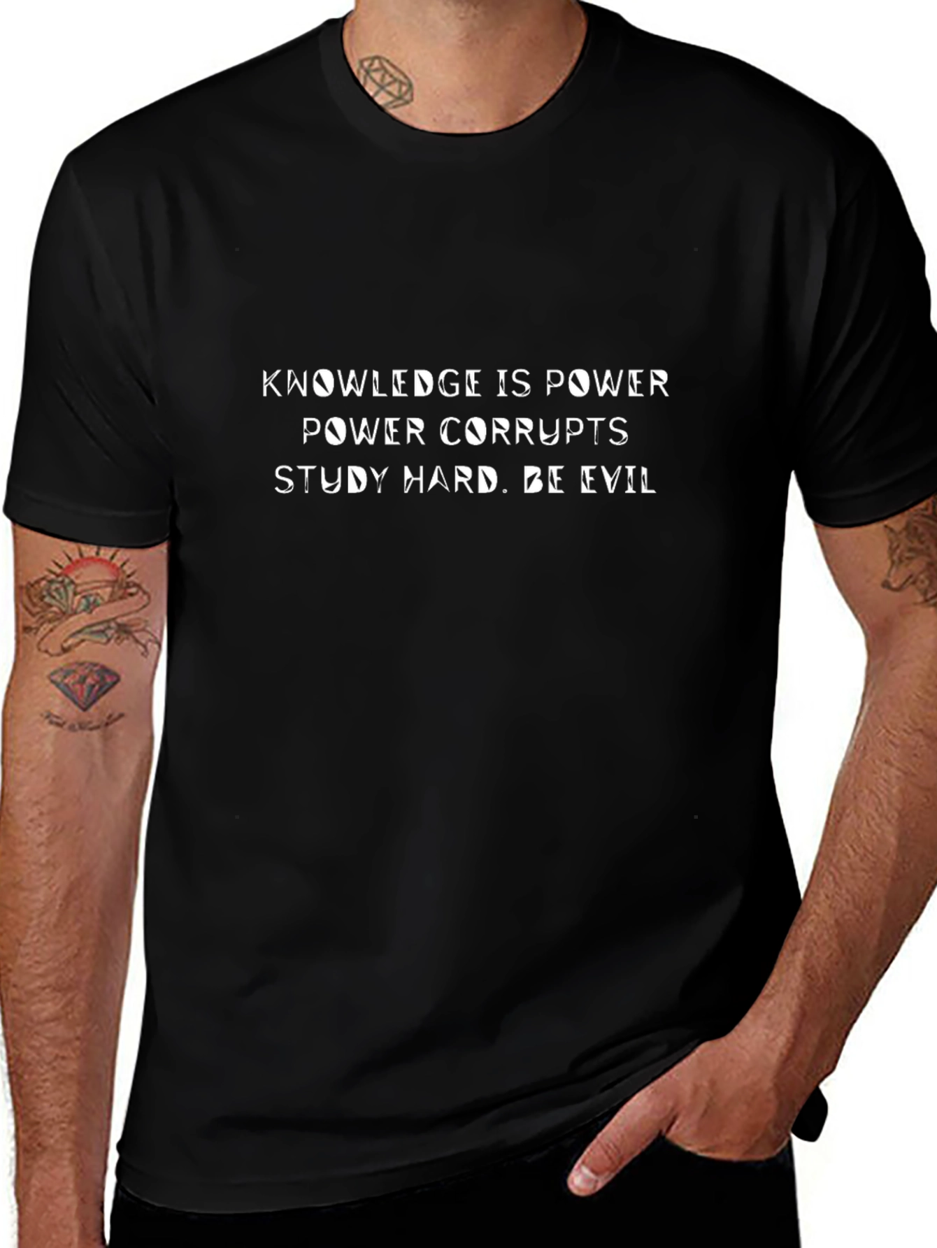 Variant 3 of Knowledge is Power Graphic Tee