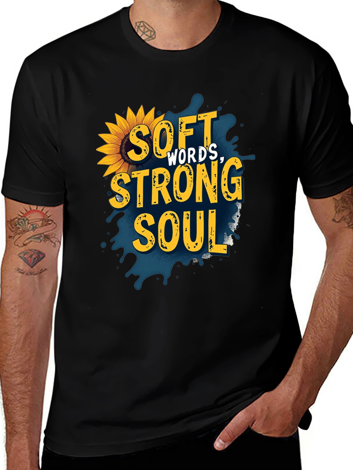 Variant 21 of Soft Words Strong Soul Graphic Tee