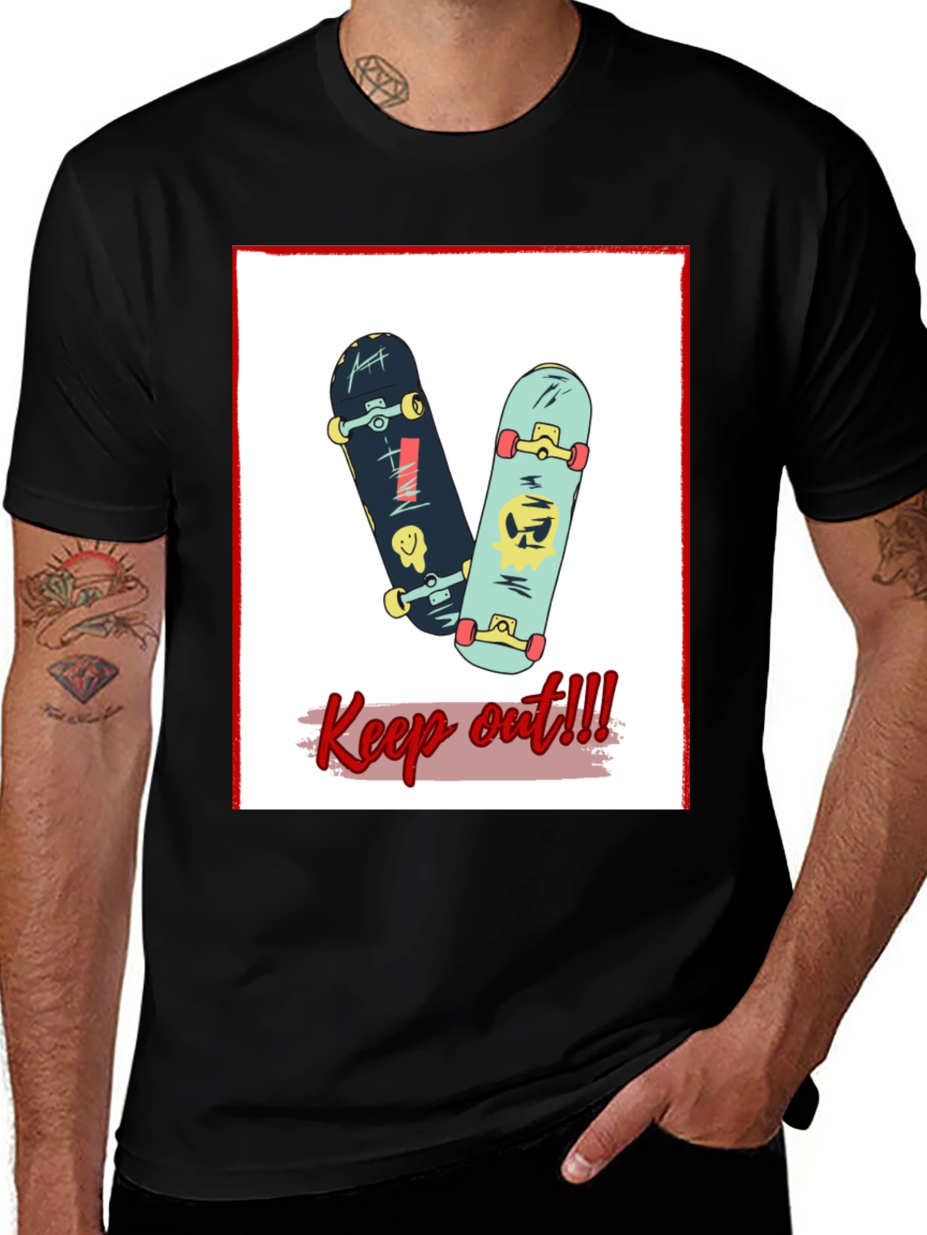Variant 9 of Skateboard Graphic Tee - Cool Streetwear Style