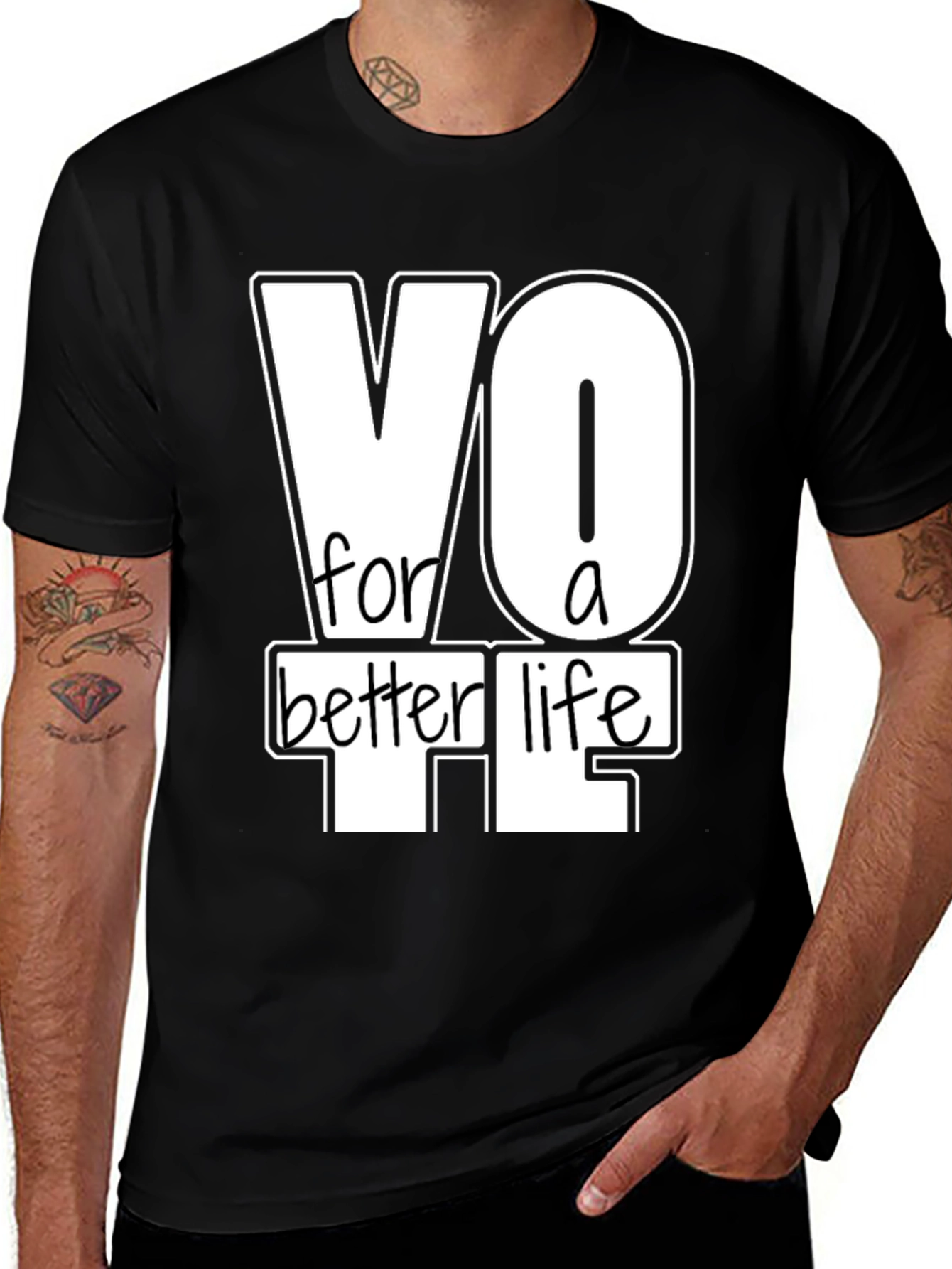 Variant 20 of Vote For A Better Life Graphic T-Shirt
