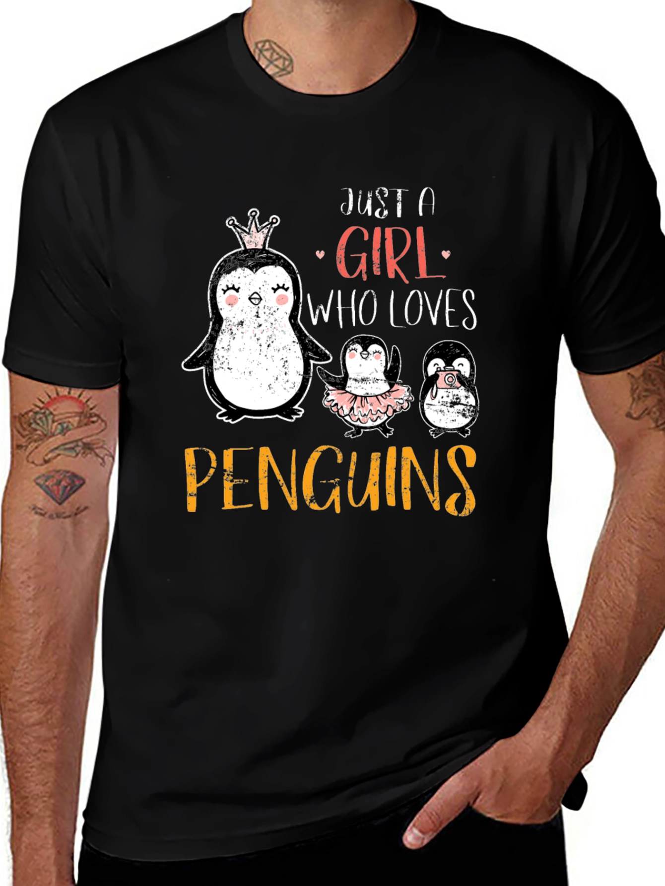 Variant 5 of Just A Girl Who Loves Penguins T-Shirt
