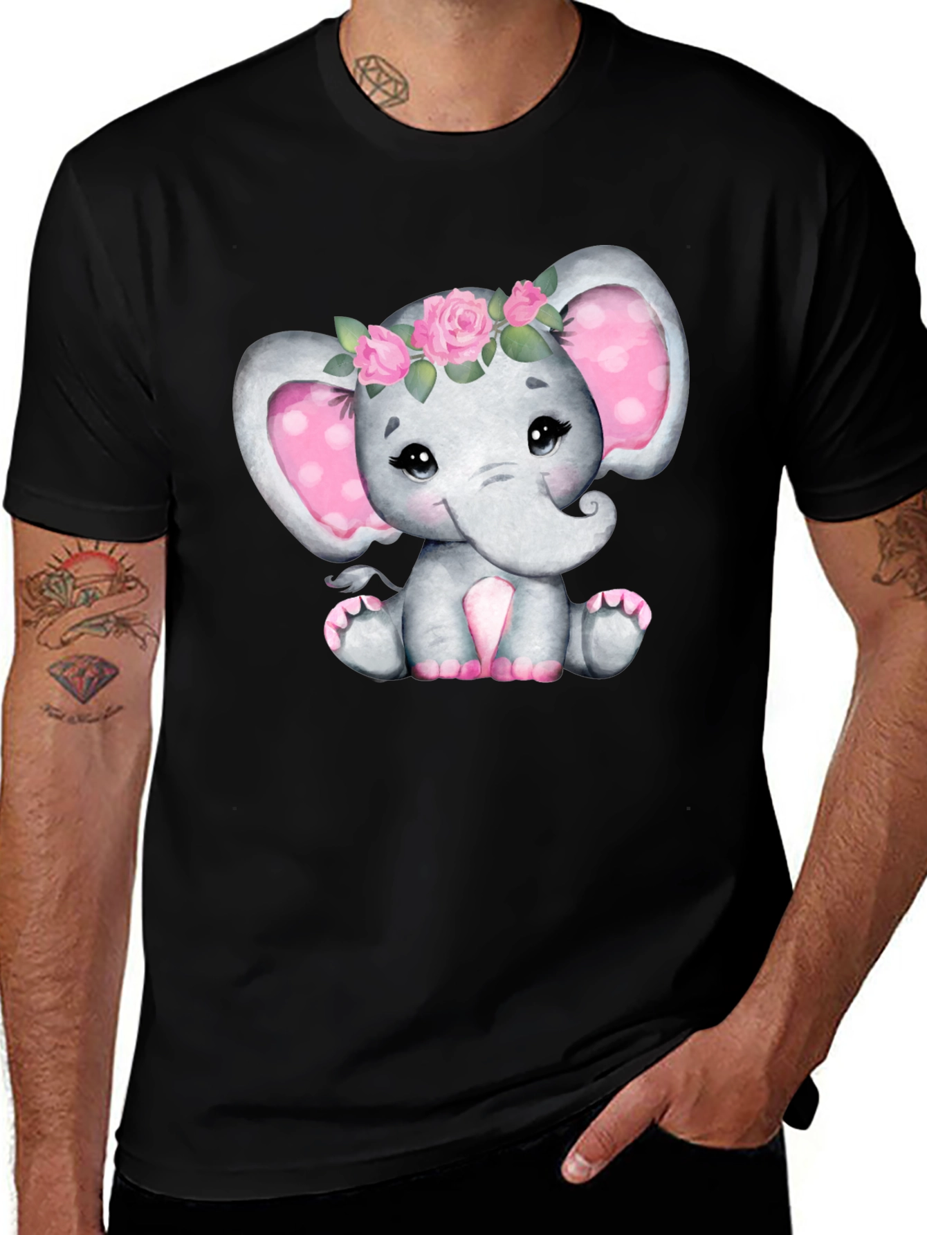 Variant 21 of Cute Elephant Tee